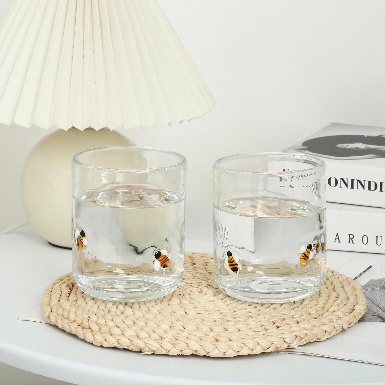 2 Pack Icon Juice Glass Old Fashioned Transparent Cup