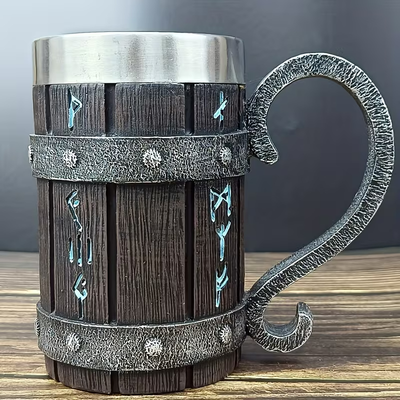 Creative Bamboo Slice Wooden Bucket Cup