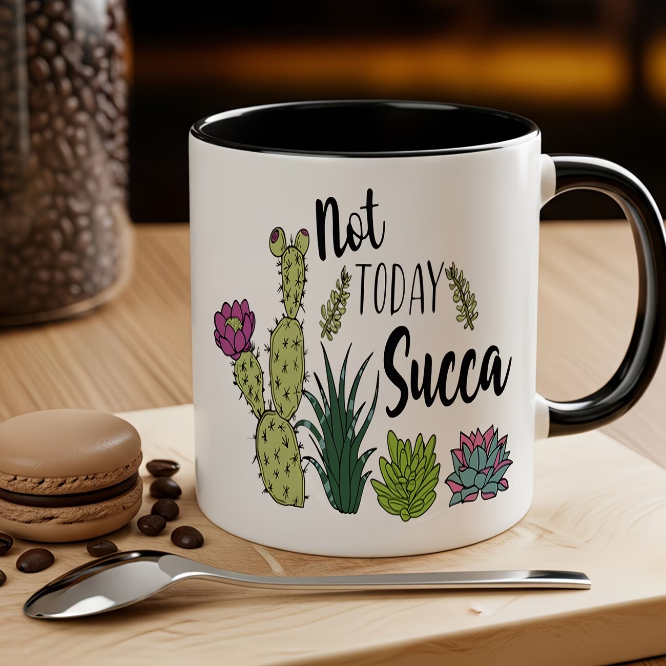 Cactus Garden Botanical Style Green And Pink Patterns