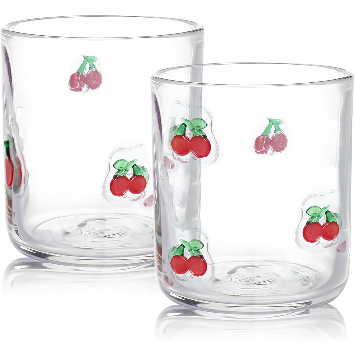 2 Pack Icon Juice Glass Old Fashioned Transparent Cup