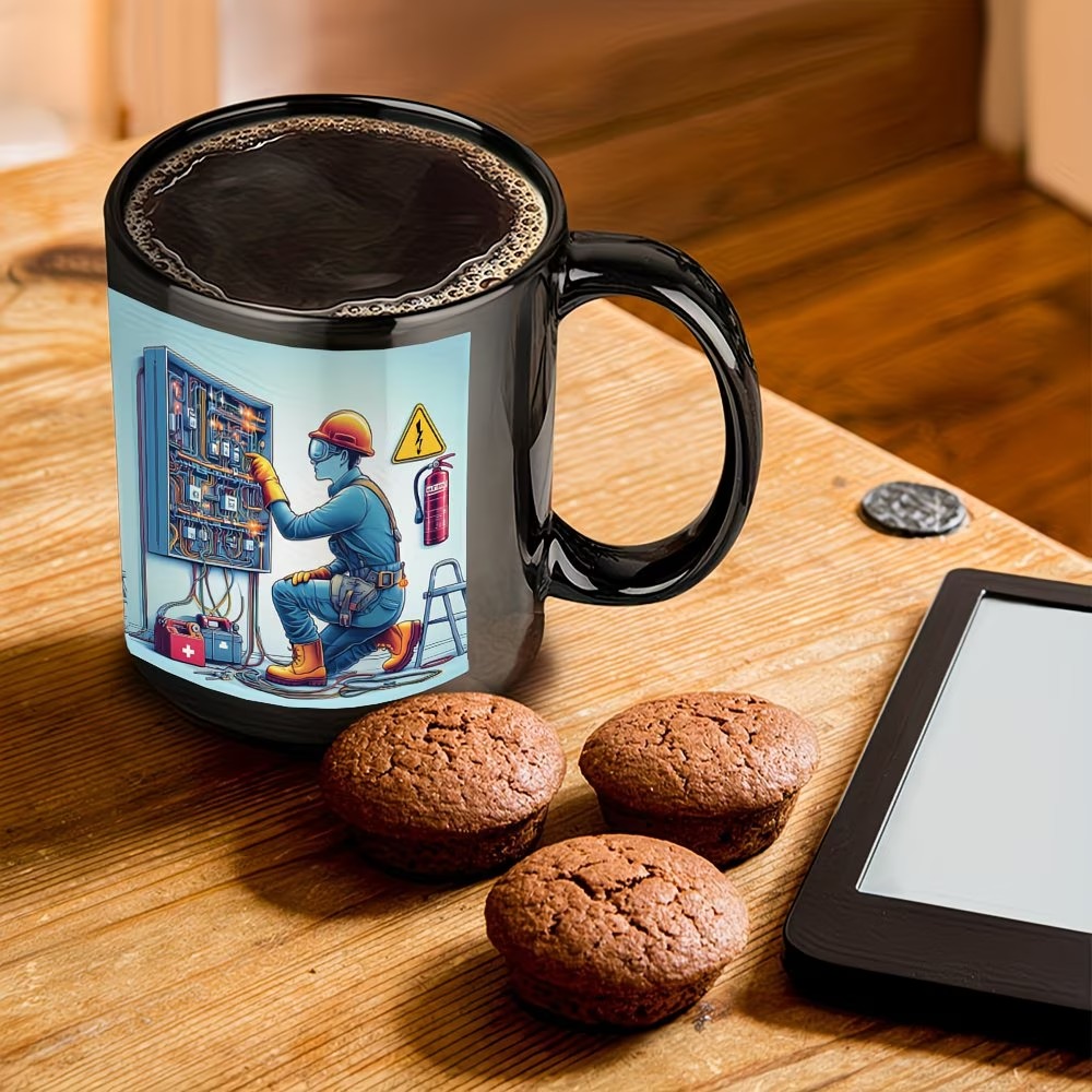 Electrician-Themed Coffee Mug Cup