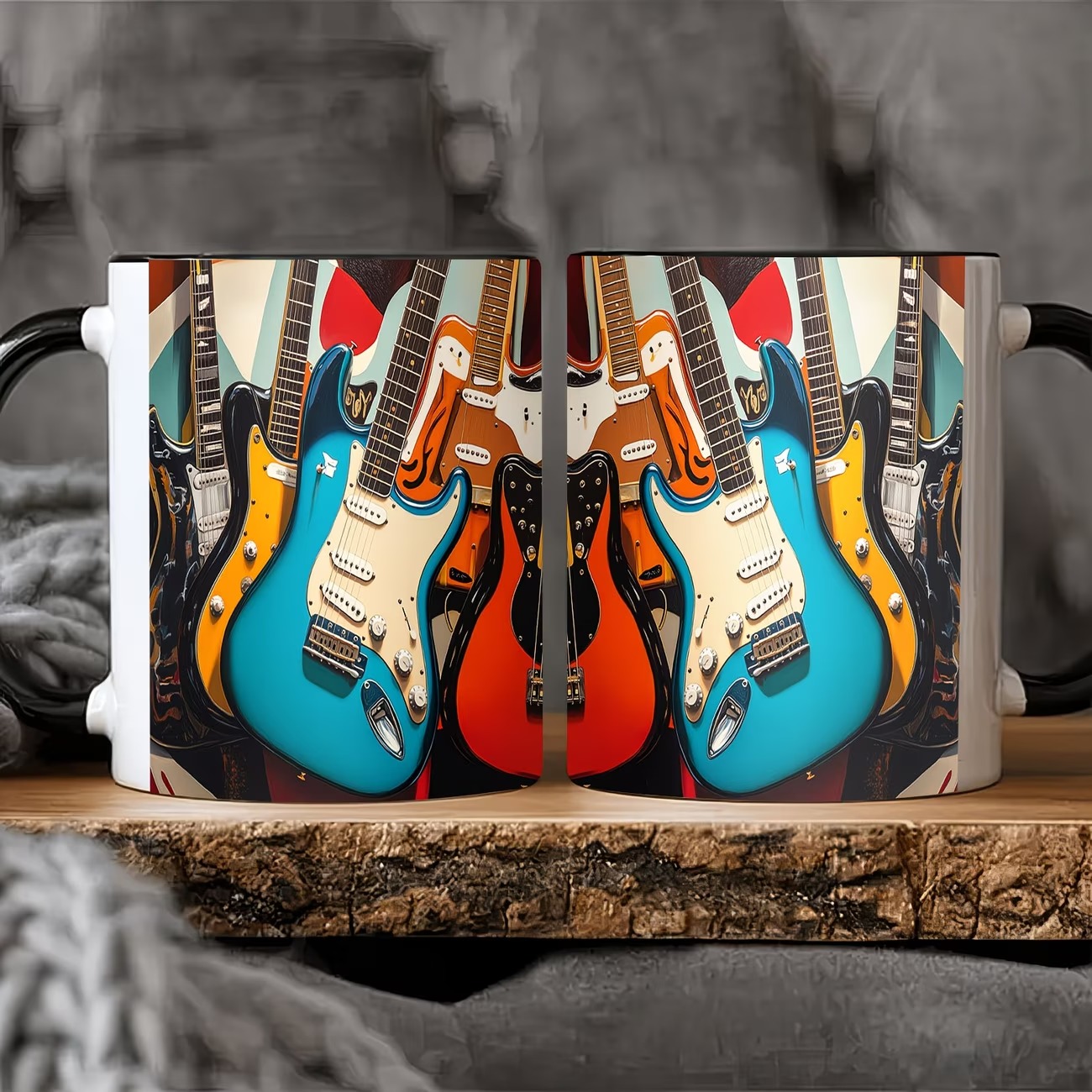 A Rockband 11-Ounce Ceramic Mug