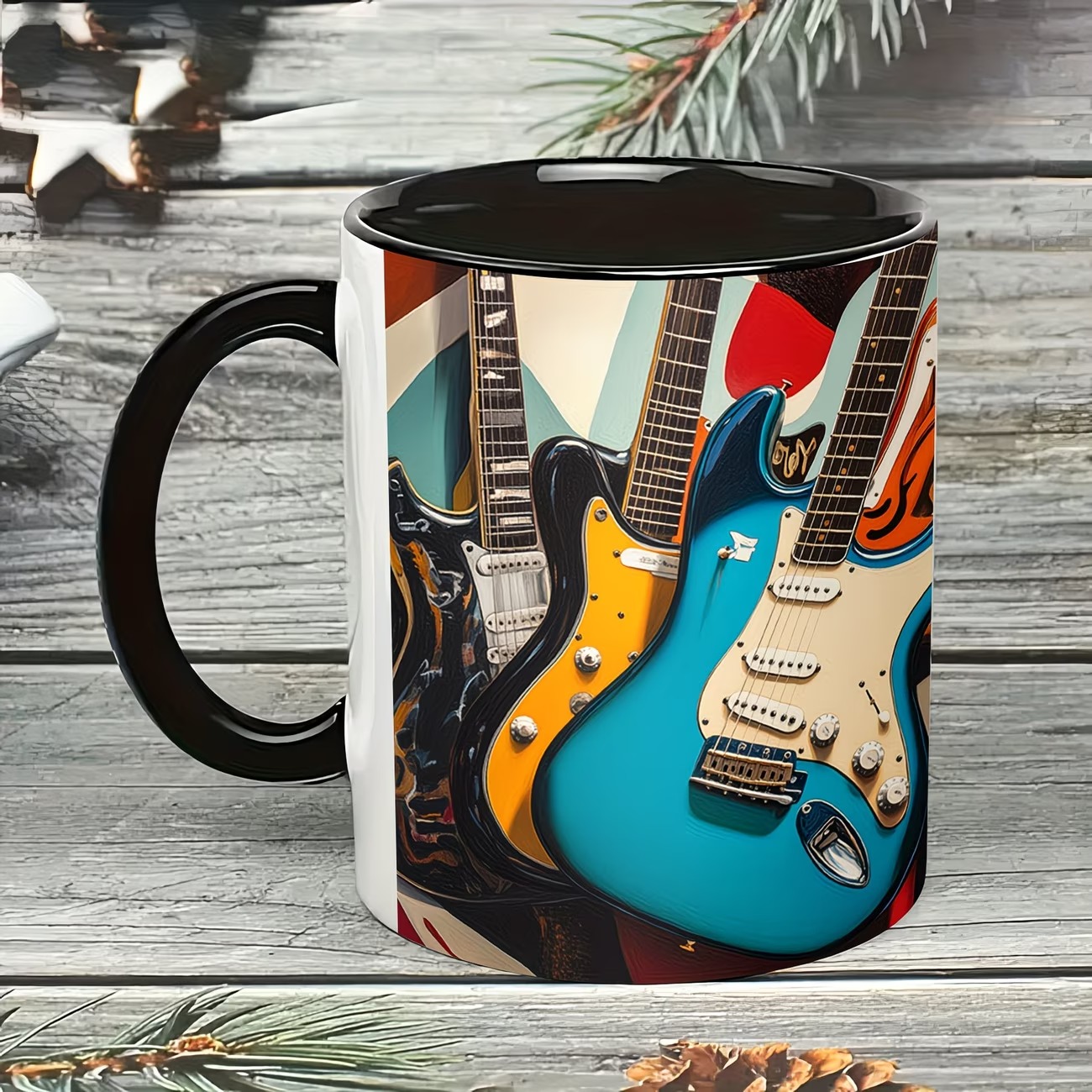 A Rockband 11-Ounce Ceramic Mug