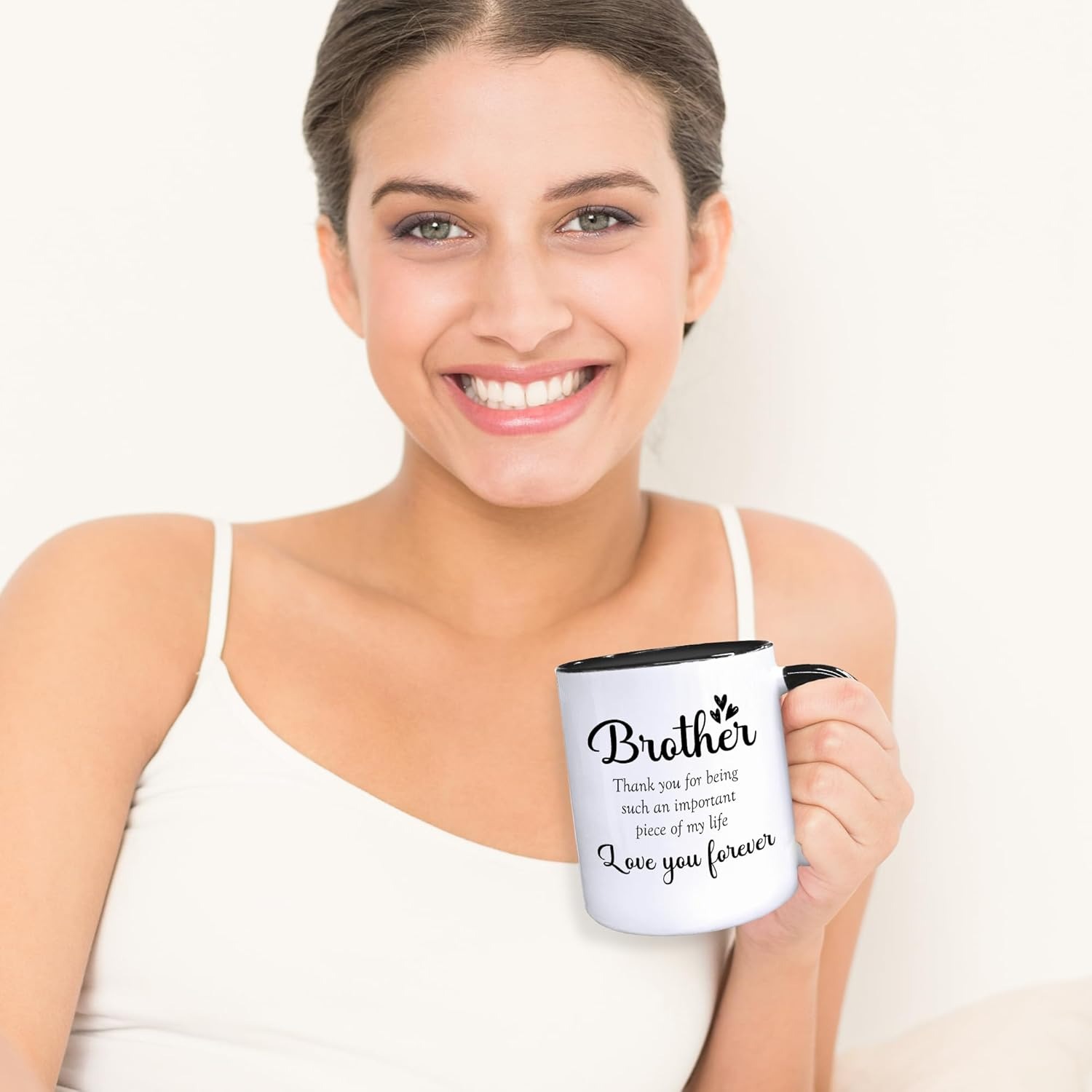 Thank You Forever Quote Printed Coffee Mug For Brother