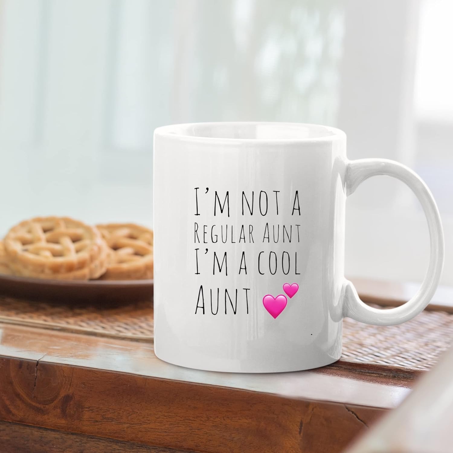 I'm Not A Regular Aunt I'm A Cool Aunt Customized Mother's Day Gift From Niece Nephew Sister Ceramic Coffee Mug