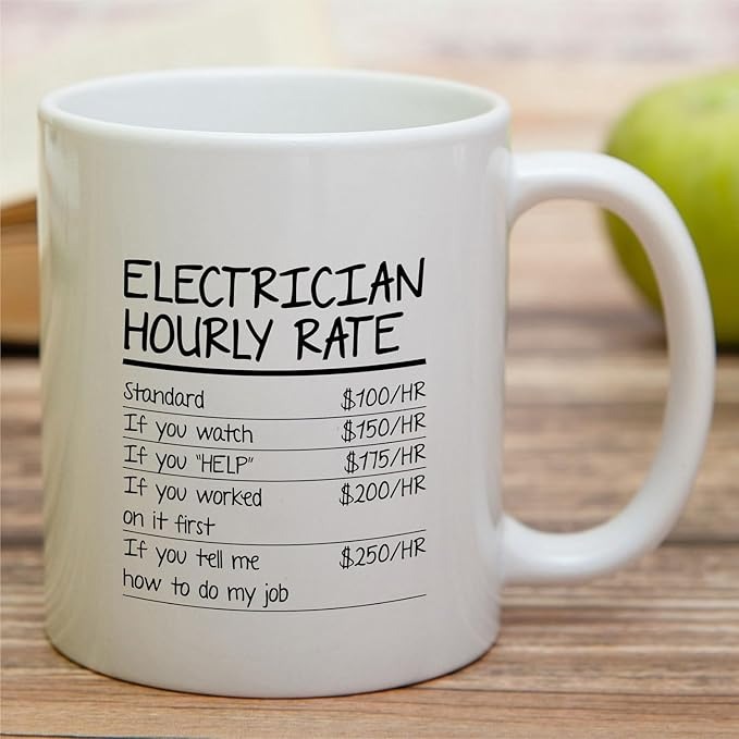 Technician Hourly Rate 11 Oz Ceramic Coffee Mugs