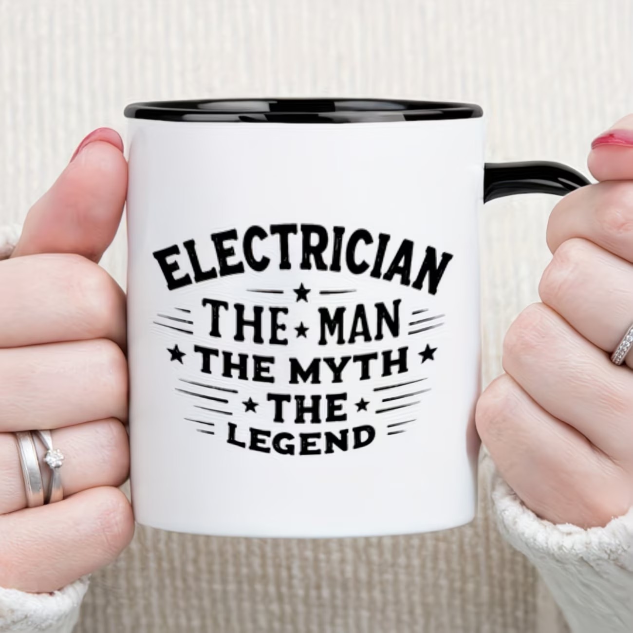 Electrician Stars Bold Mug