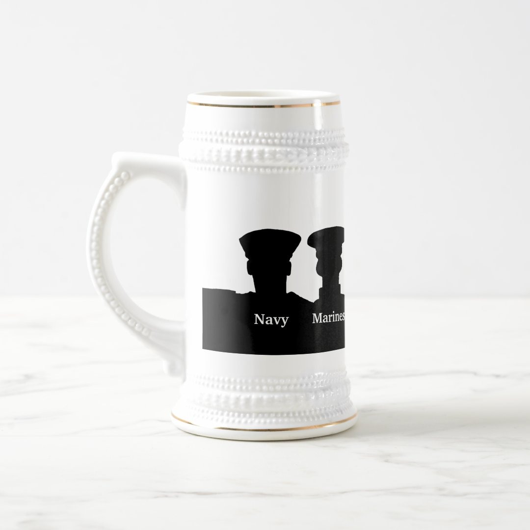 U.S. Military Branches Silhouettes Mug