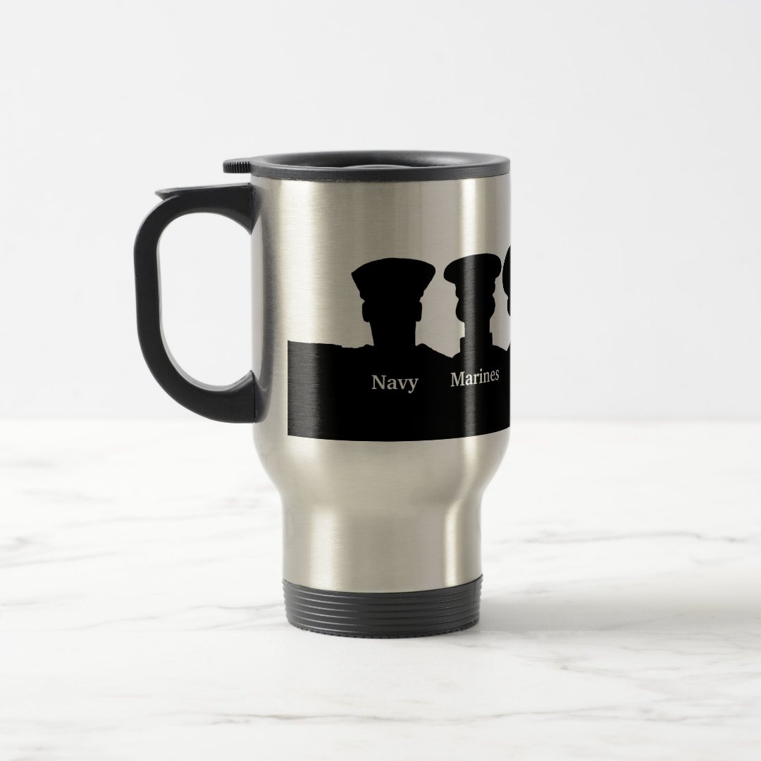 U.S. Military Branches Silhouettes Mug