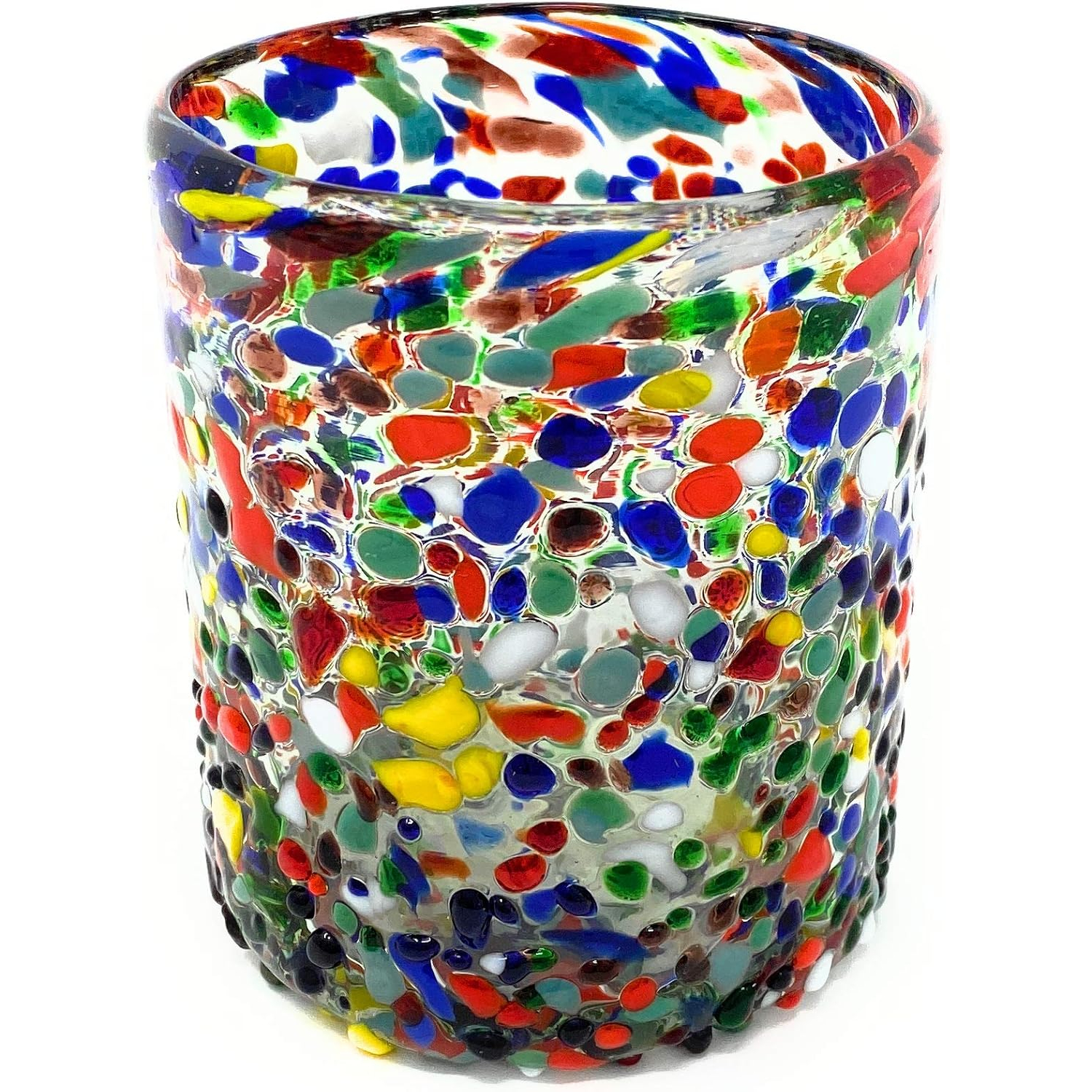 Set of 6 Confetti Rock Tumbler Glasses