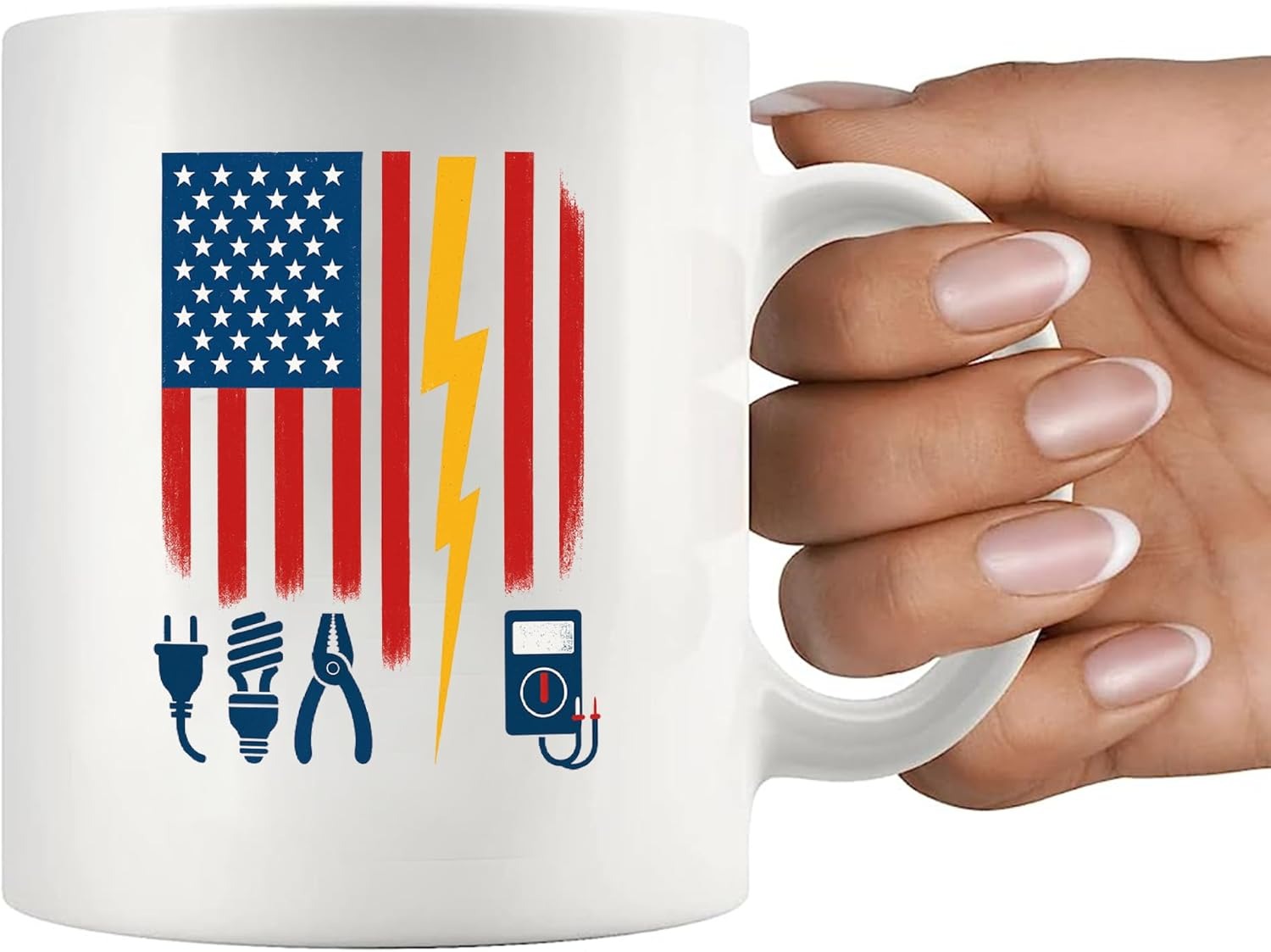 Electrician US Flag Tools For Electricians Gifts Electrical Engineer