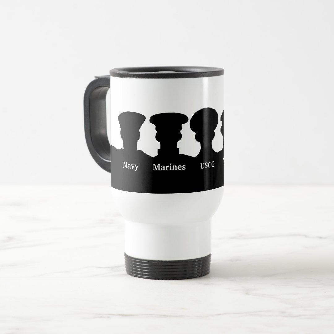 U.S. Military Branches Silhouettes Mug
