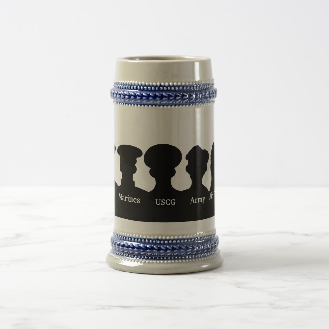 U.S. Military Branches Silhouettes Mug