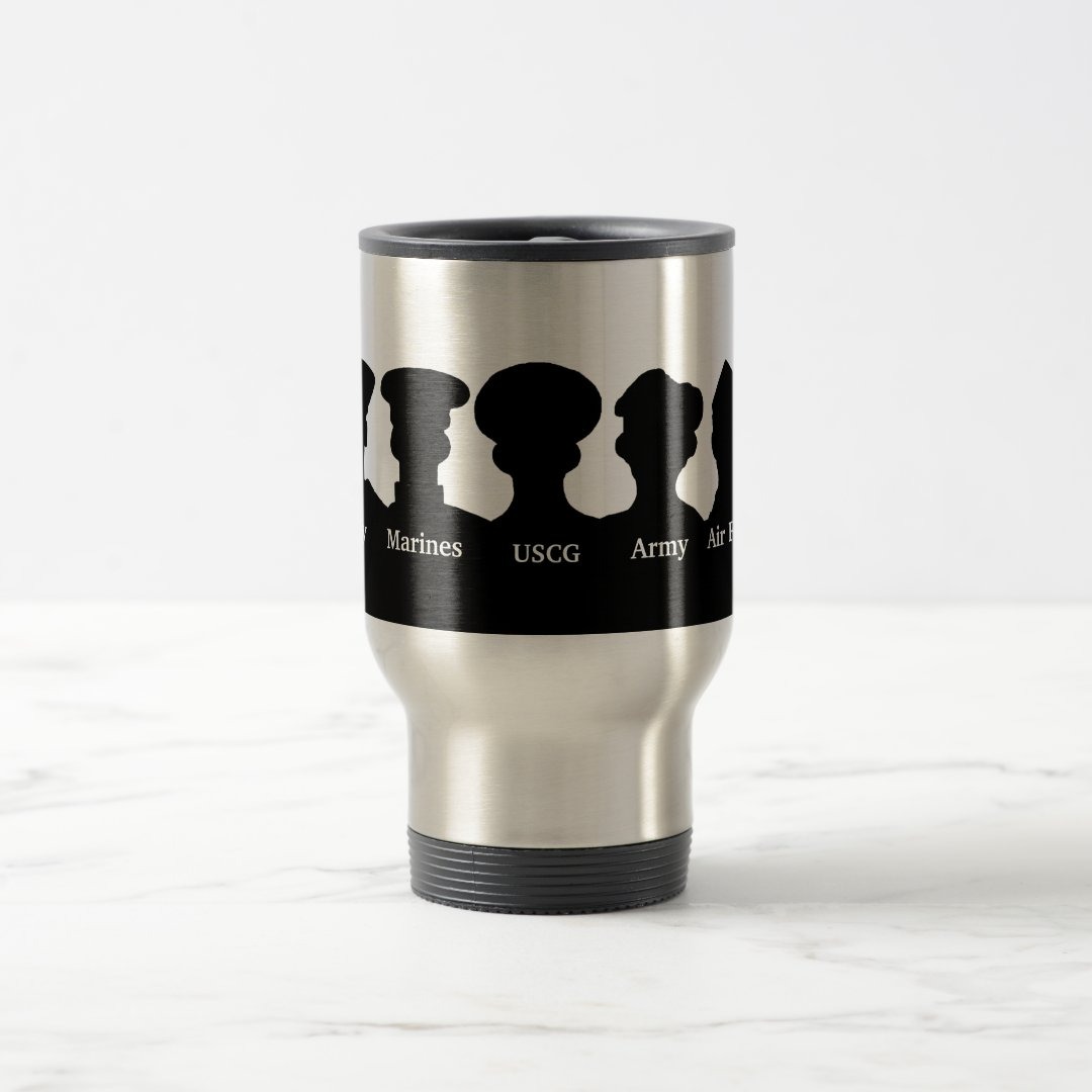 U.S. Military Branches Silhouettes Mug