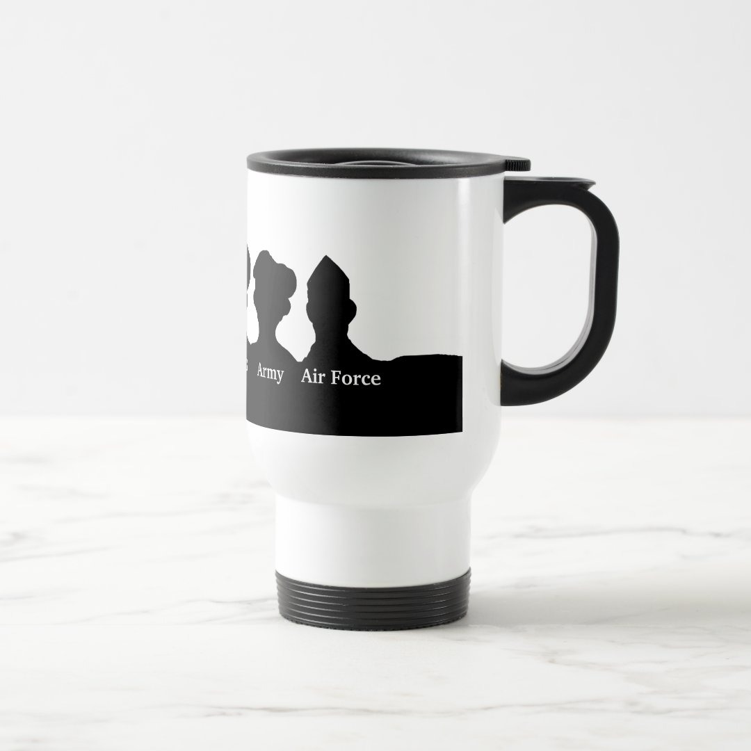 U.S. Military Branches Silhouettes Mug