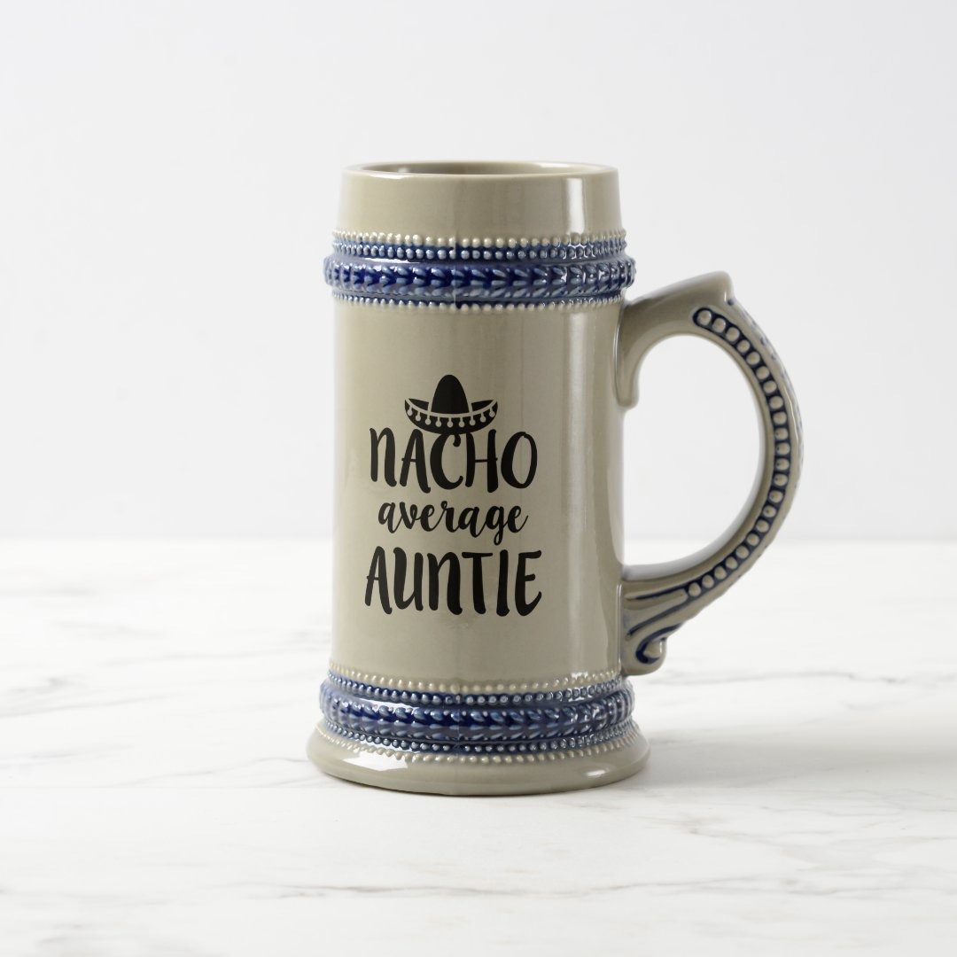 Nacho average Auntie coffee travel mug aunt gift