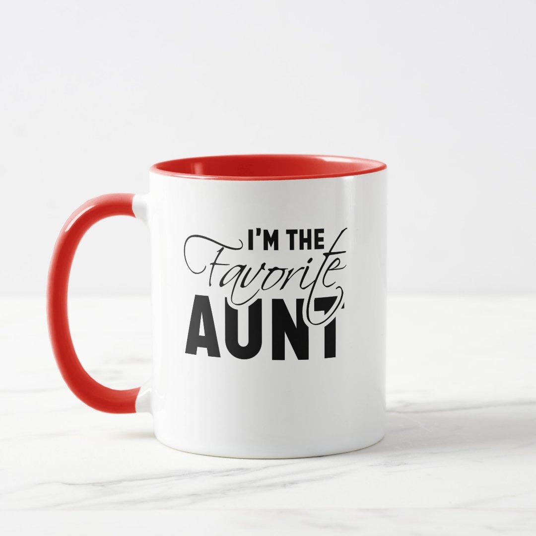 I'm The Favorite Aunt Best Auntie Mug