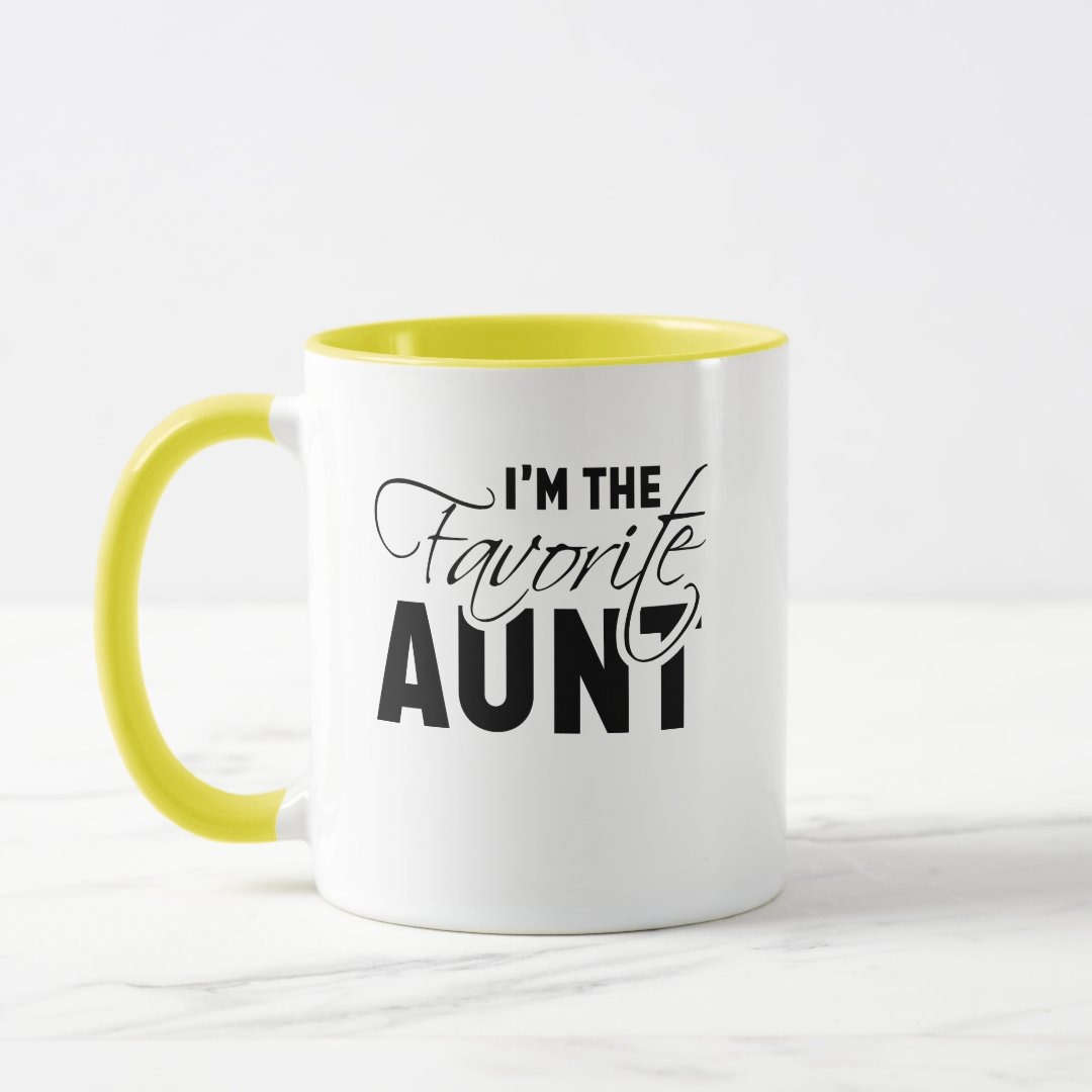 I'm The Favorite Aunt Best Auntie Mug