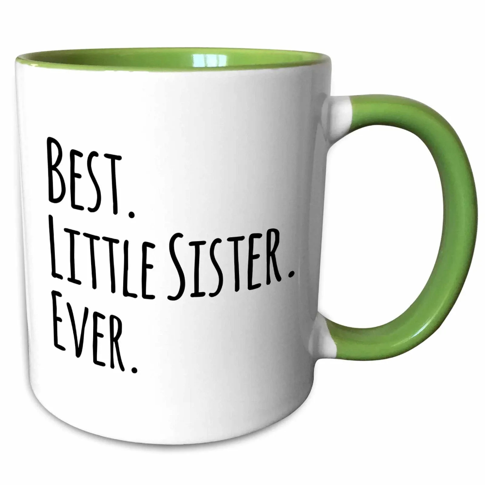 3dRose Best Little Sister Ever - Gifts for younger and youngest siblings 