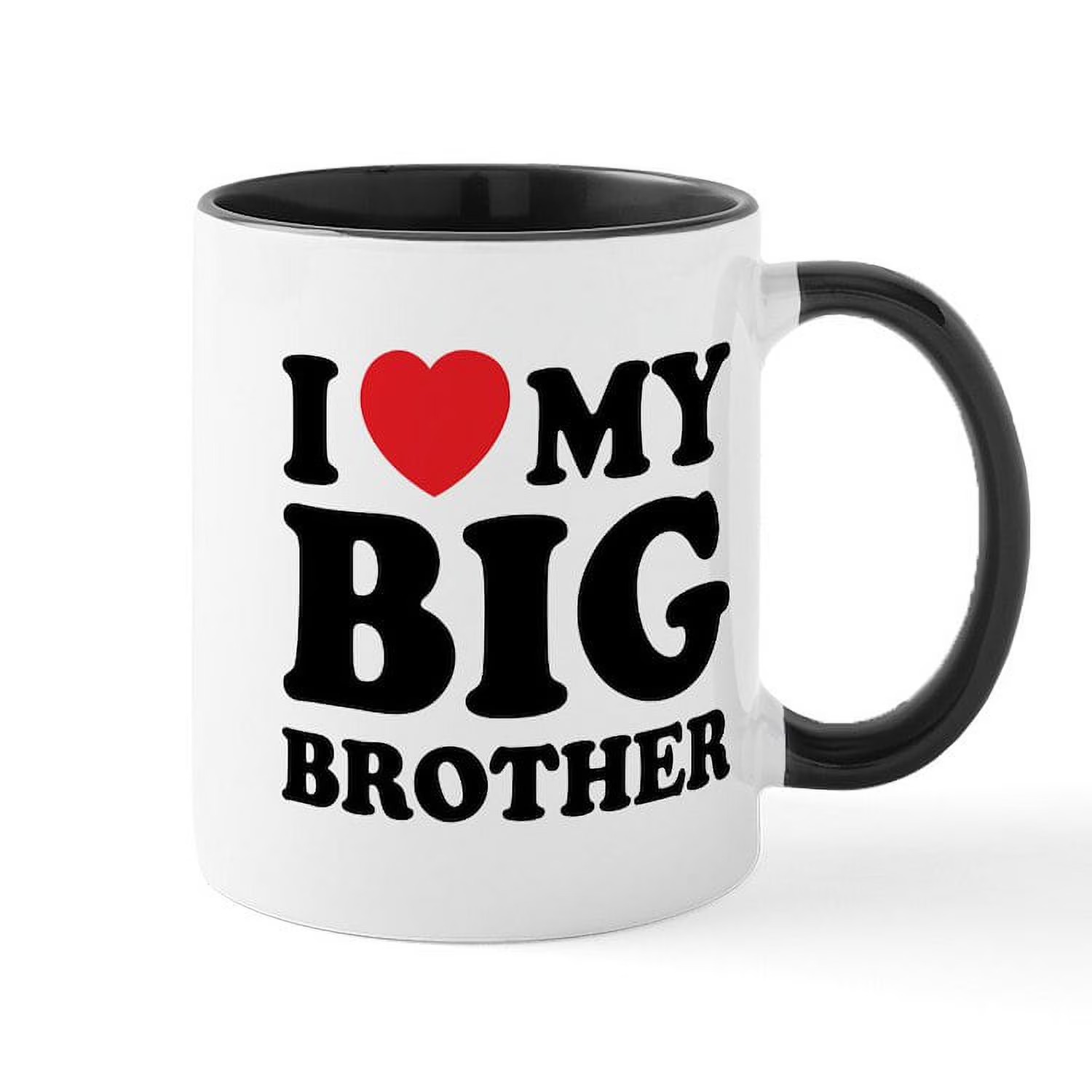 Message Printed Ceramic Coffee Mug For Brother