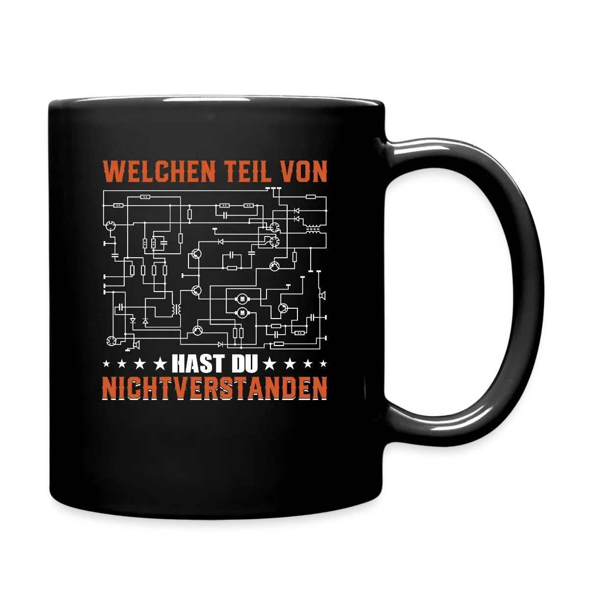 Electrician, electronics technician, tradesman gift on mug, solid color