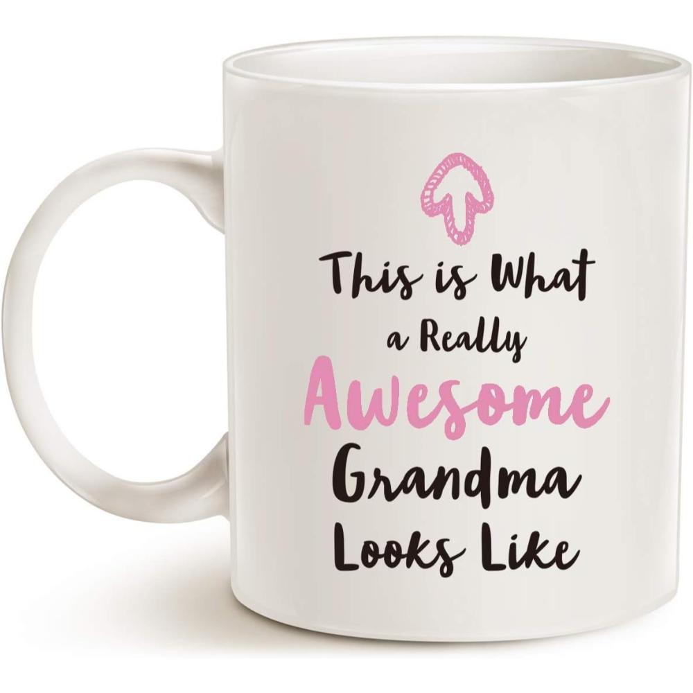 This Is What a Really Awesome Grandma Looks Like Birthday Gifts Idea for Grandmother Cup White
