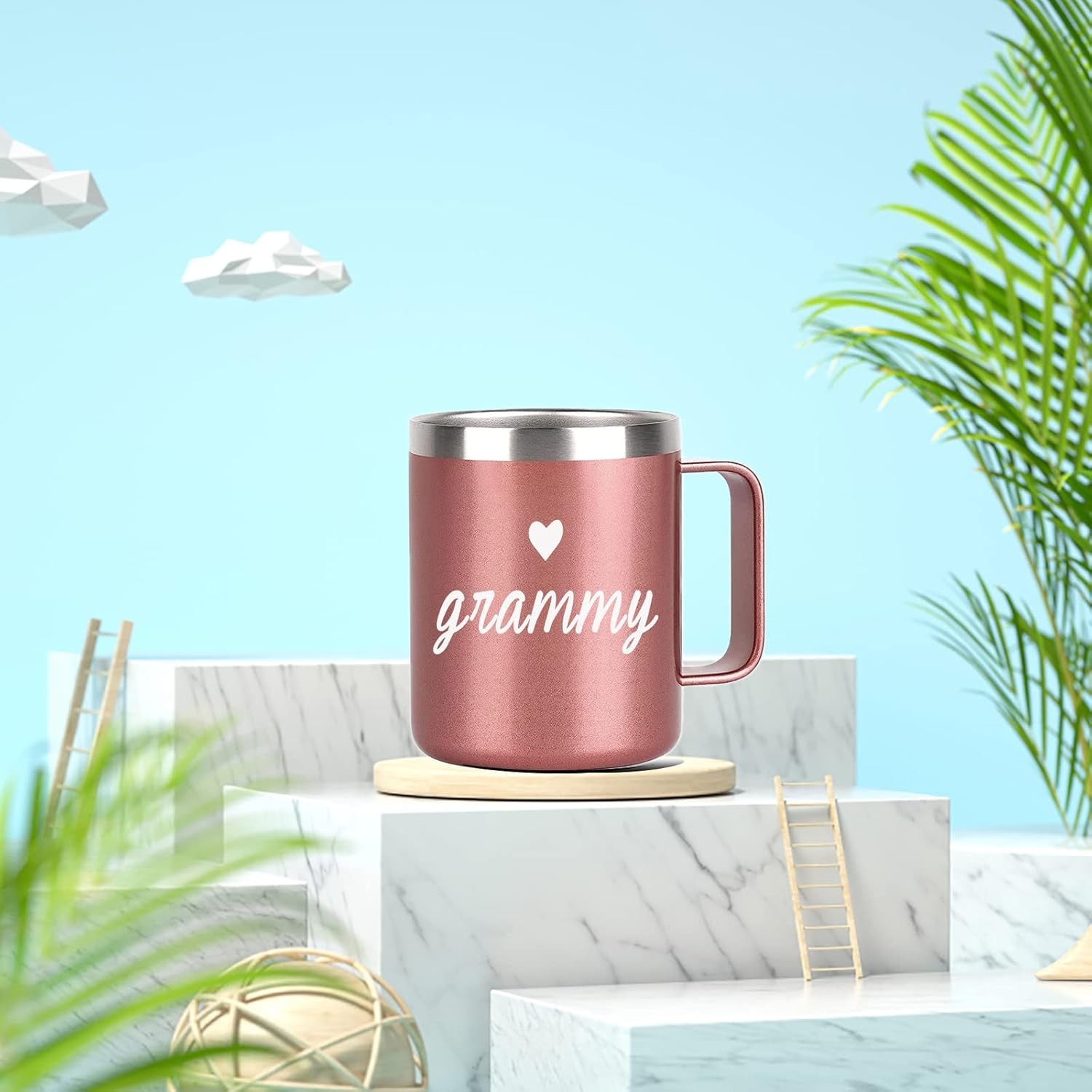 Grammy Stainless Steel Insulated Mug With Handle