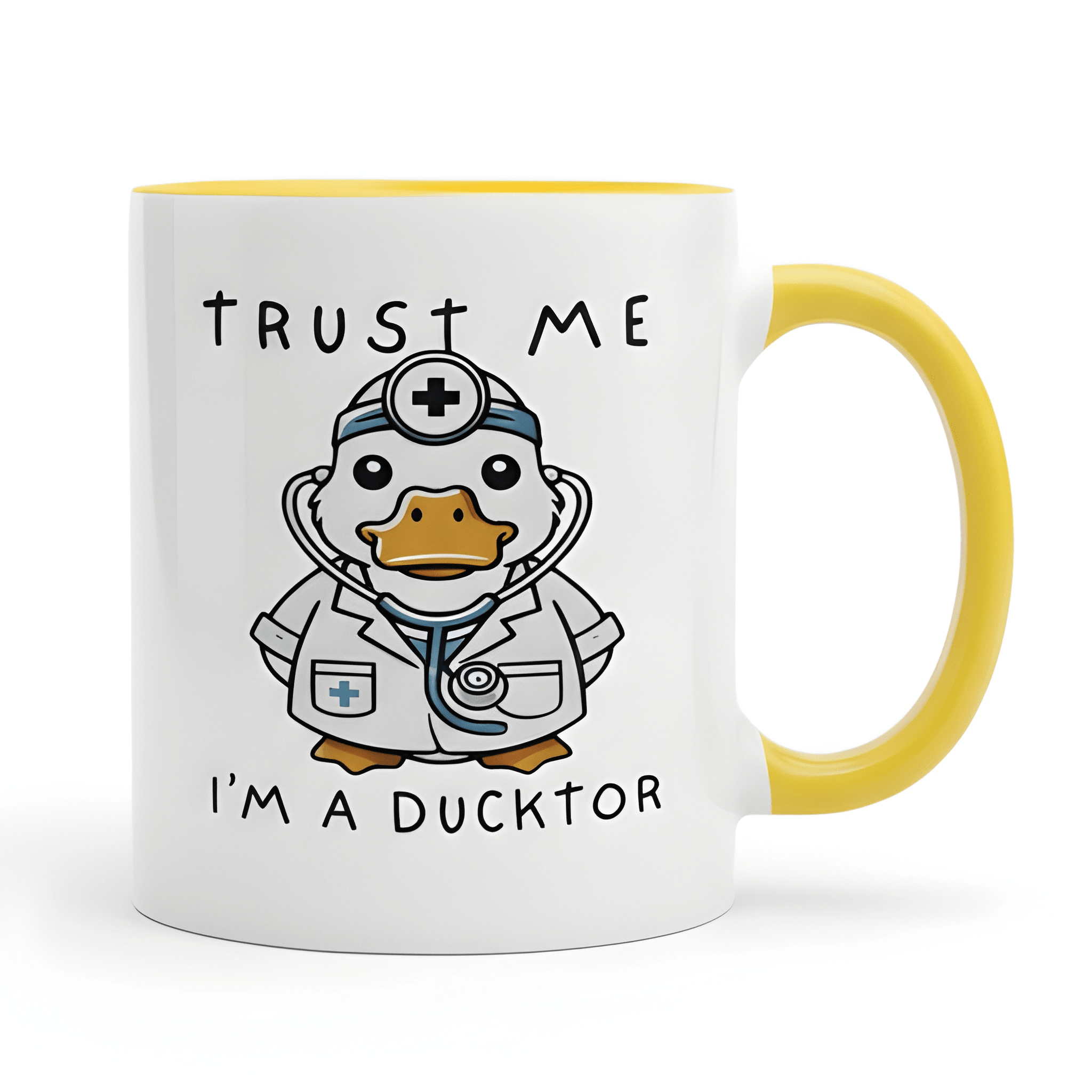 11 oz Ceramic Trust Me Ducktor Funny Coffee Mug Drinkware 1pc