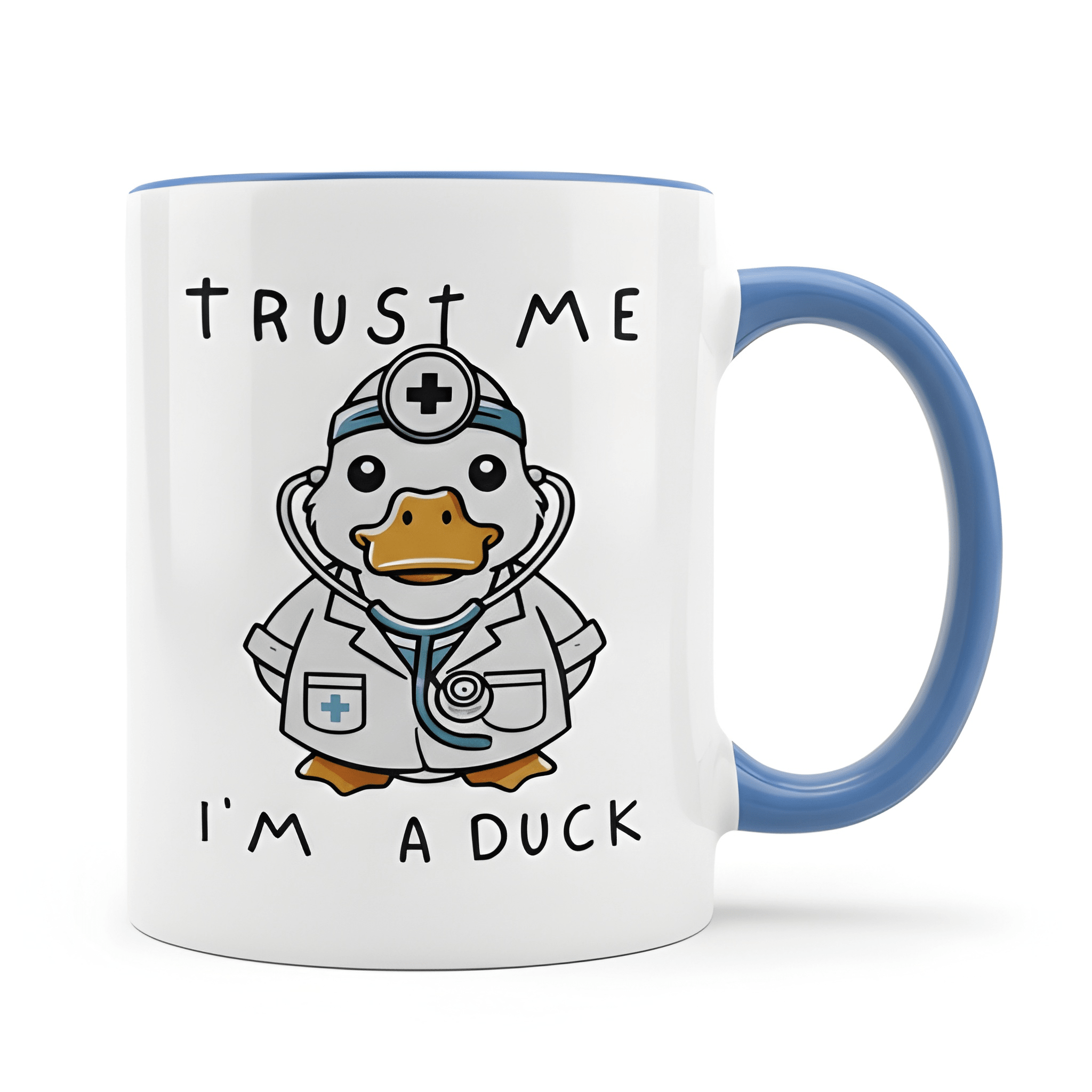 11 oz Ceramic Trust Me Ducktor Funny Coffee Mug Drinkware 1pc