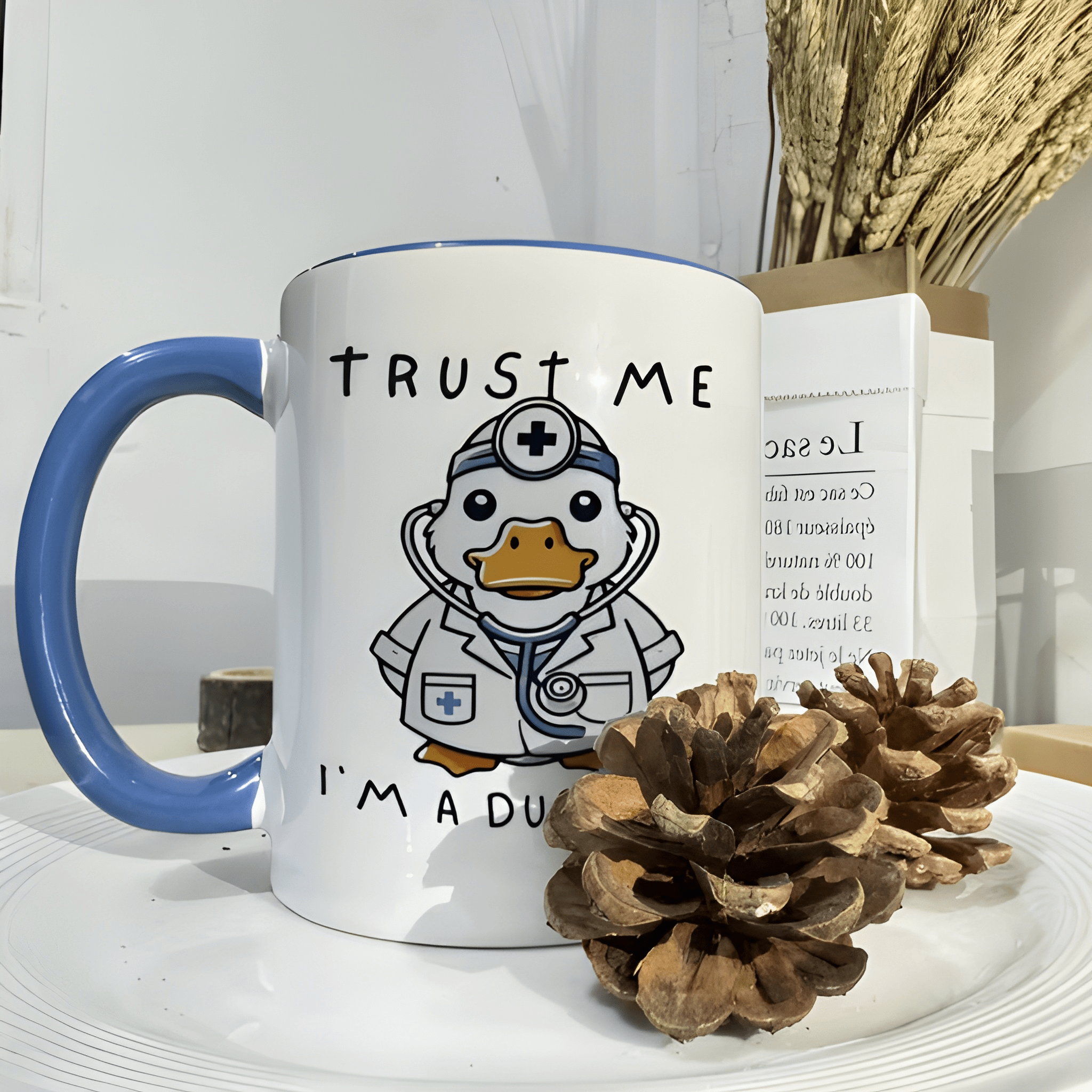11 oz Ceramic Trust Me Ducktor Funny Coffee Mug Drinkware 1pc