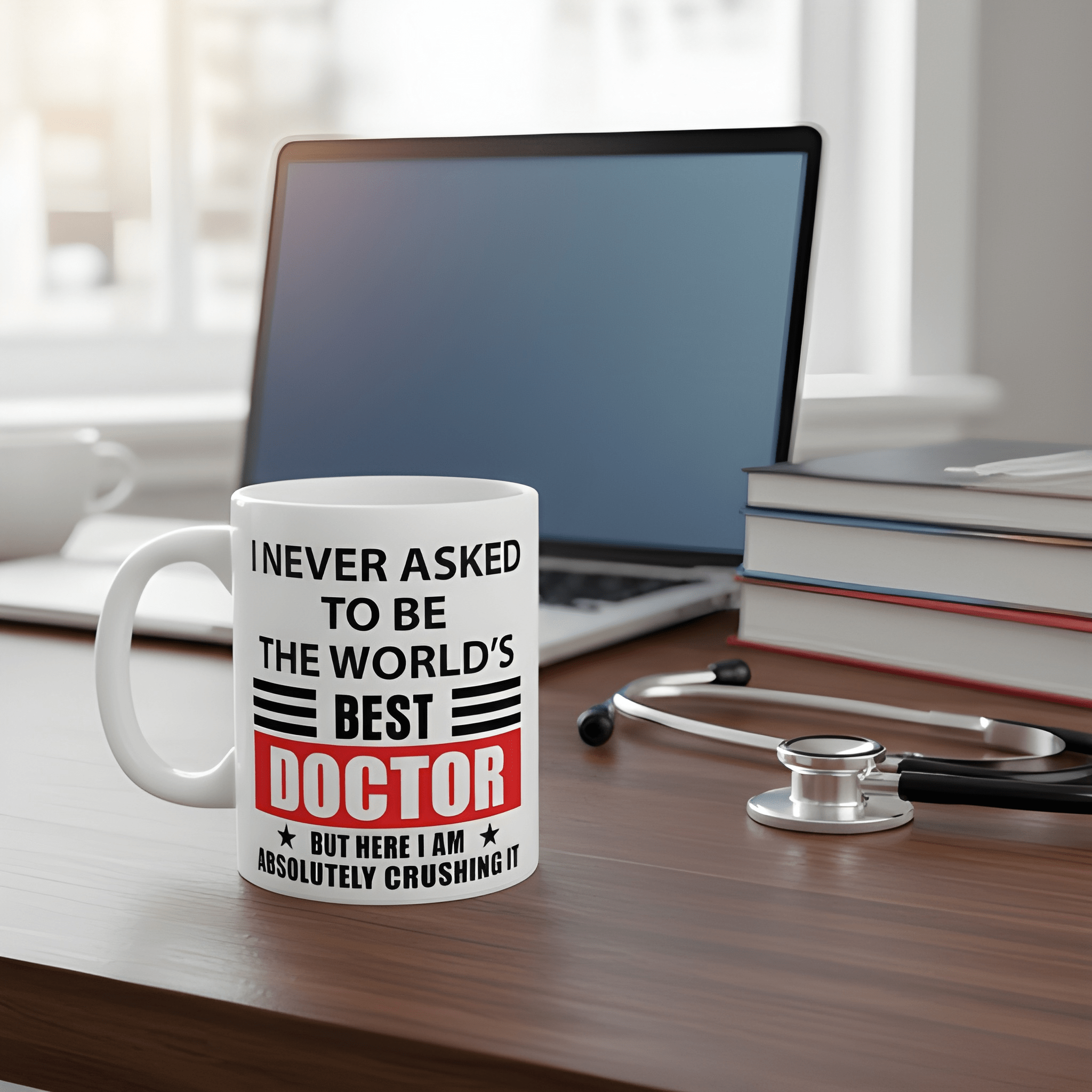 11 oz Ceramic Doctor Coffee Mug Letter Print Drinkware 1pc