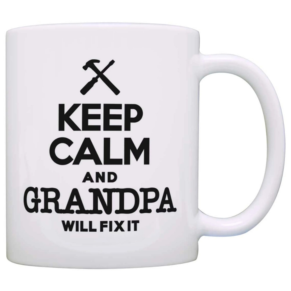 Grandpa Gifts for Men Keep Calm and Grandpa Will Fix It Grandpa
