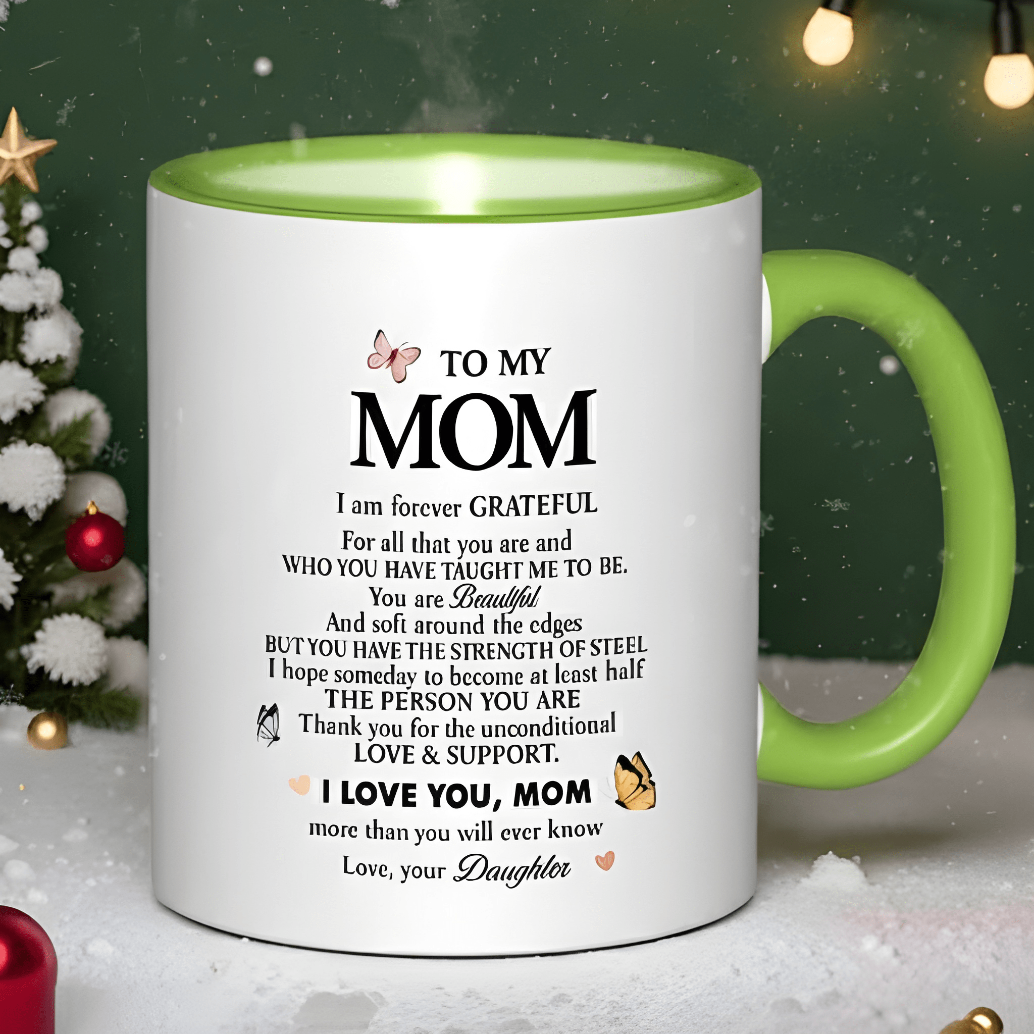 Ceramic Coffee Mug With To My Mom Poem Design Mothers Day Gift
