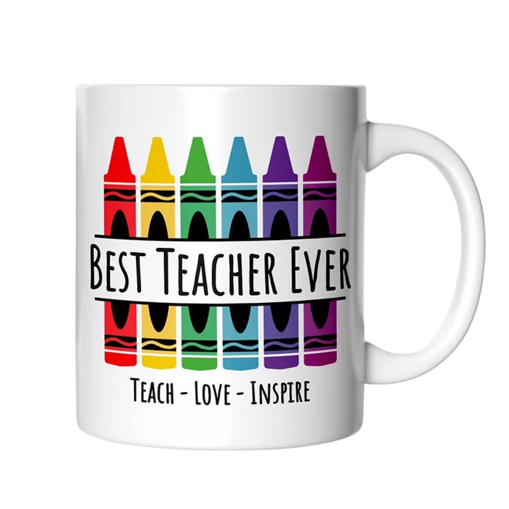 Teacher Colorful Mug, School Theme Appreciation Gift