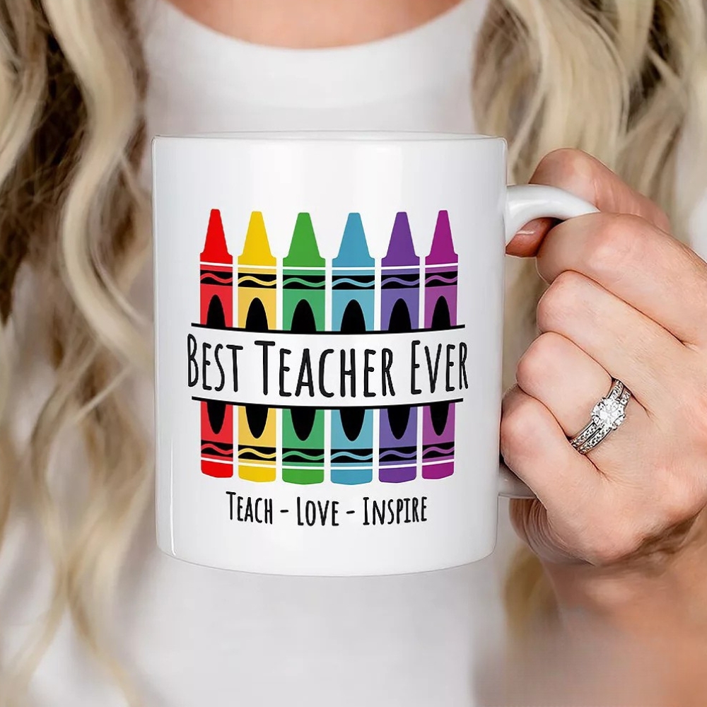 Teacher Colorful Mug, School Theme Appreciation Gift