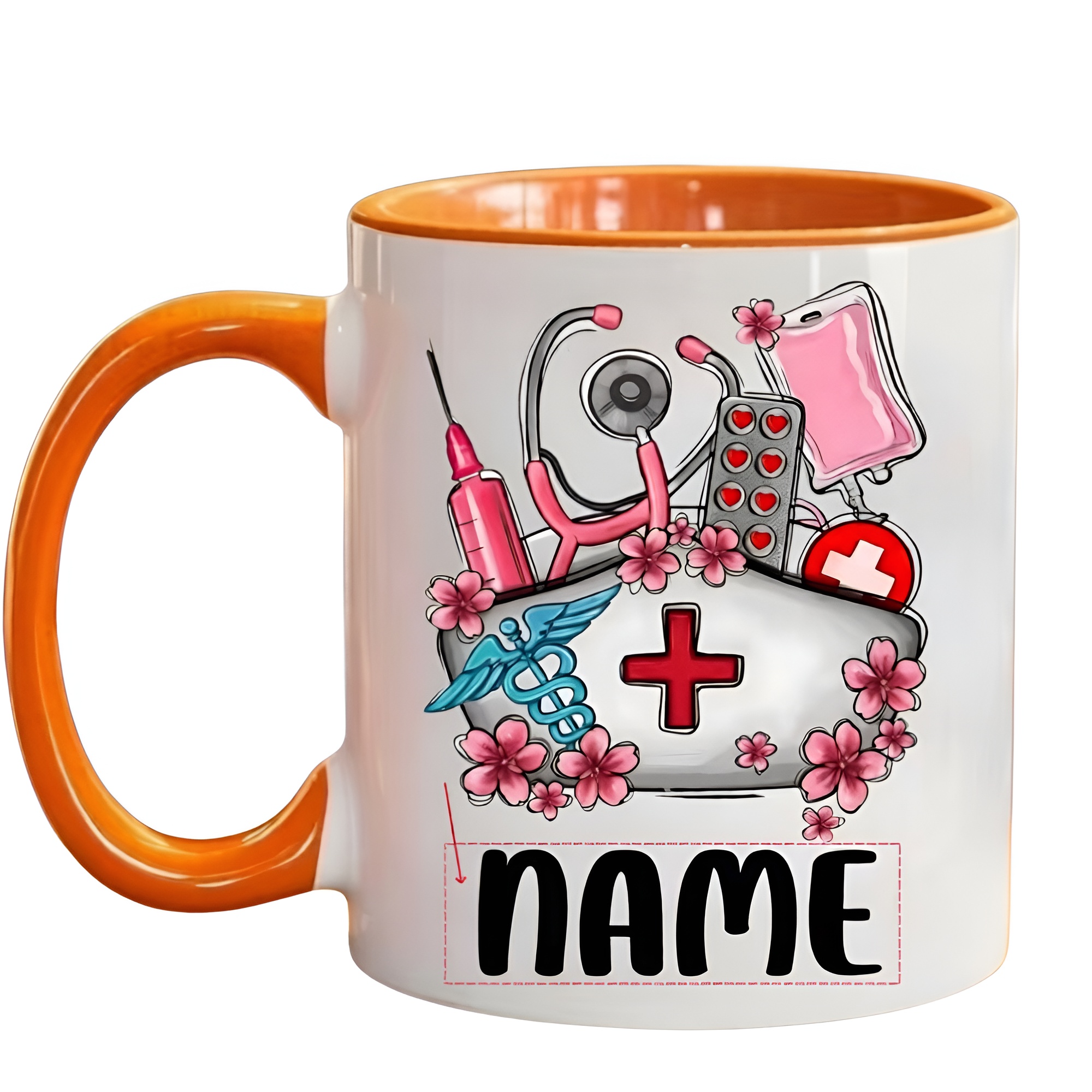 Double Sided Healthcare Themed Custom Coffee Mug