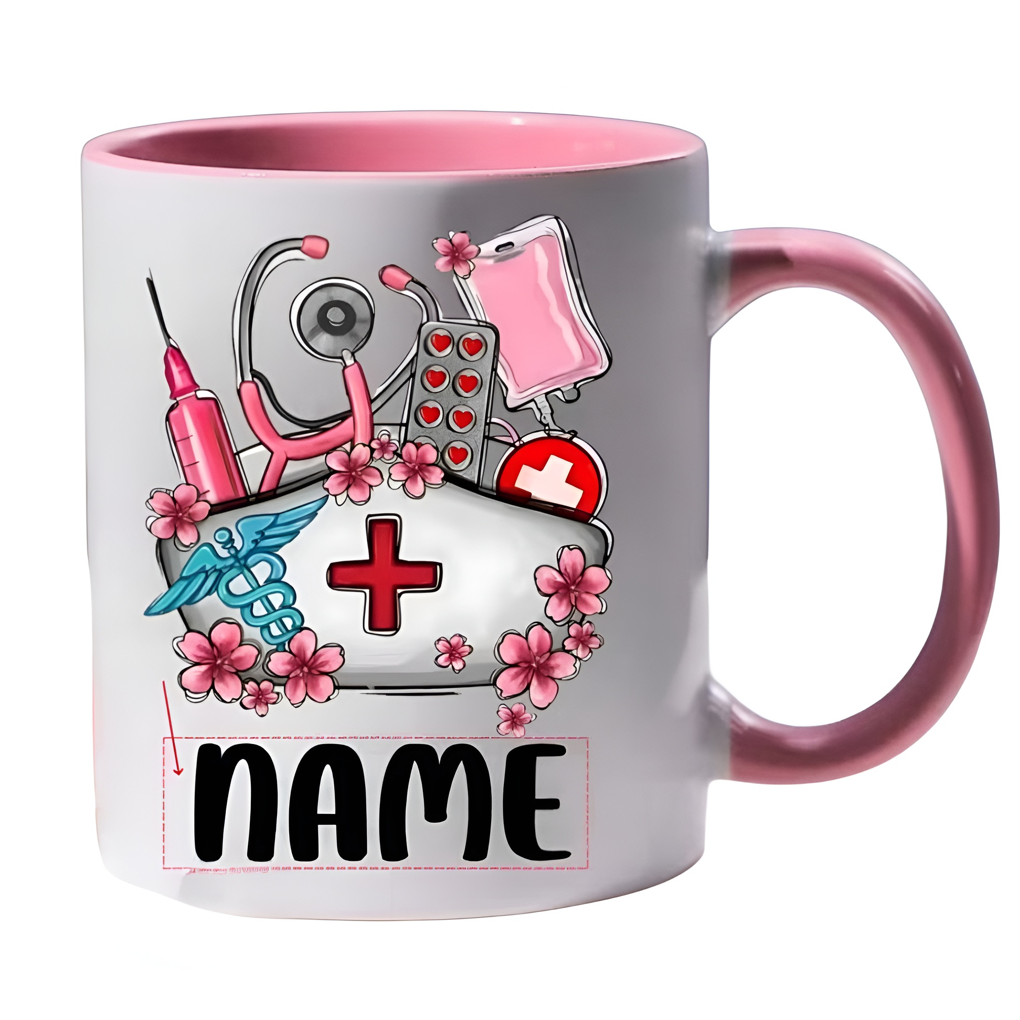 Double Sided Healthcare Themed Custom Coffee Mug