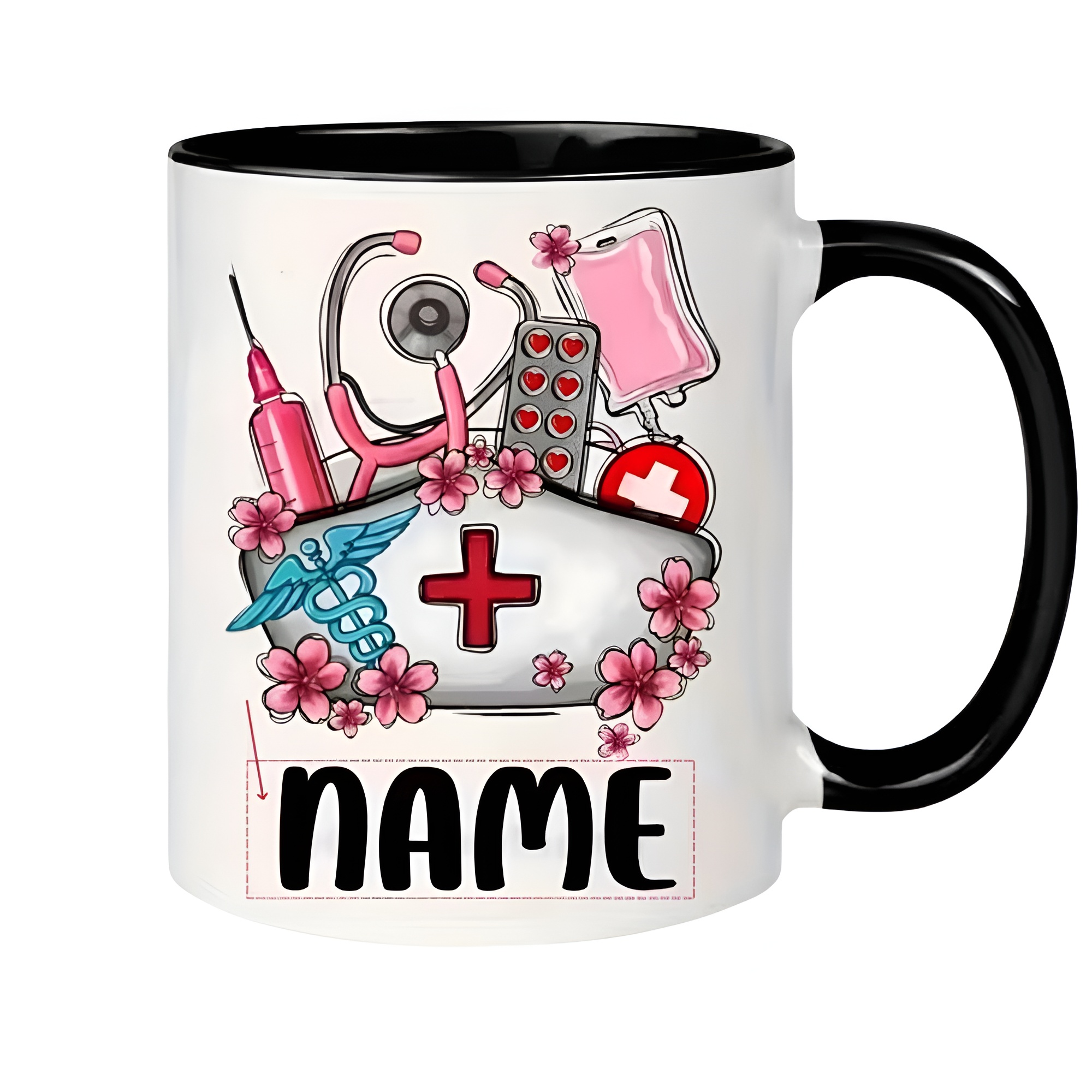 Double Sided Healthcare Themed Custom Coffee Mug