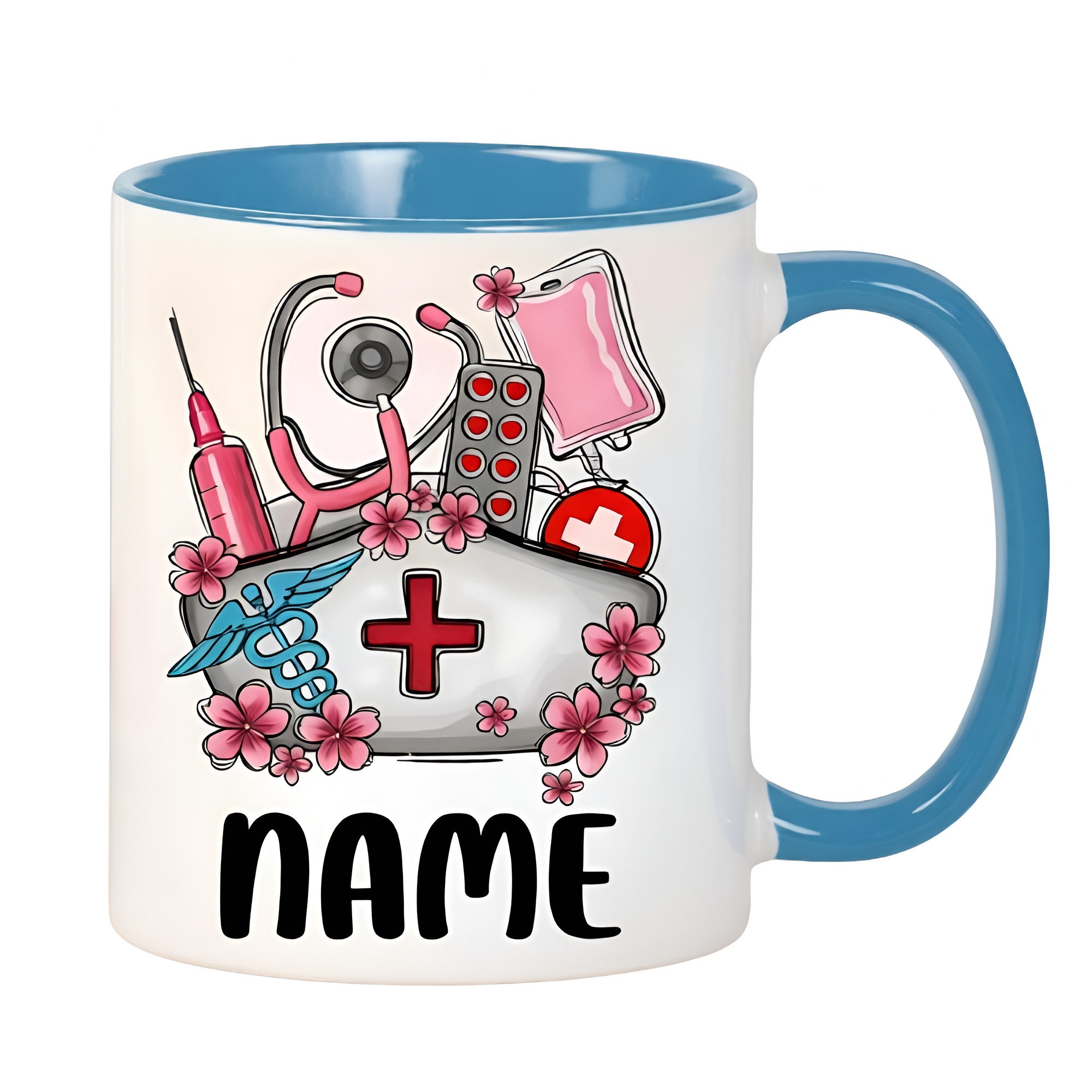 Double Sided Healthcare Themed Custom Coffee Mug