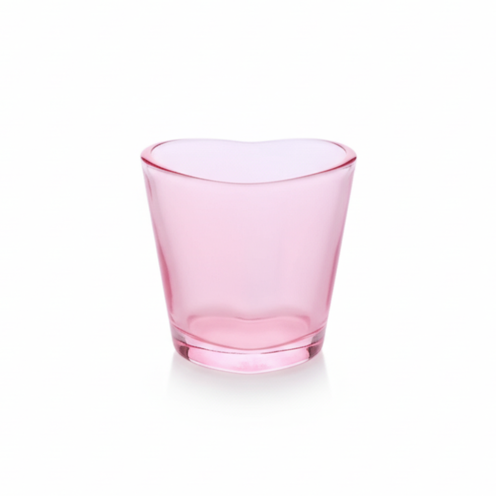 Transparent Shot Glasses Set - Elegant Heart-Shaped Design