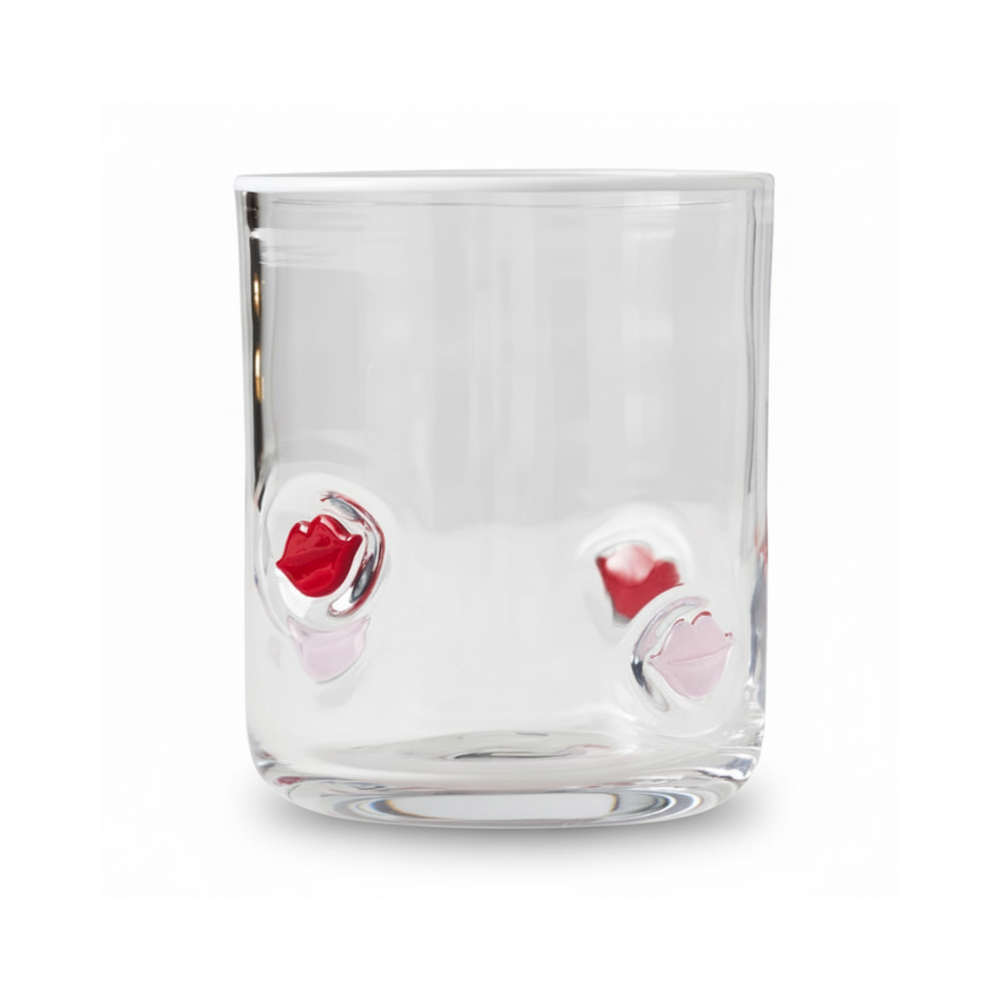 Clear Tumblers Glass With Detailed Design