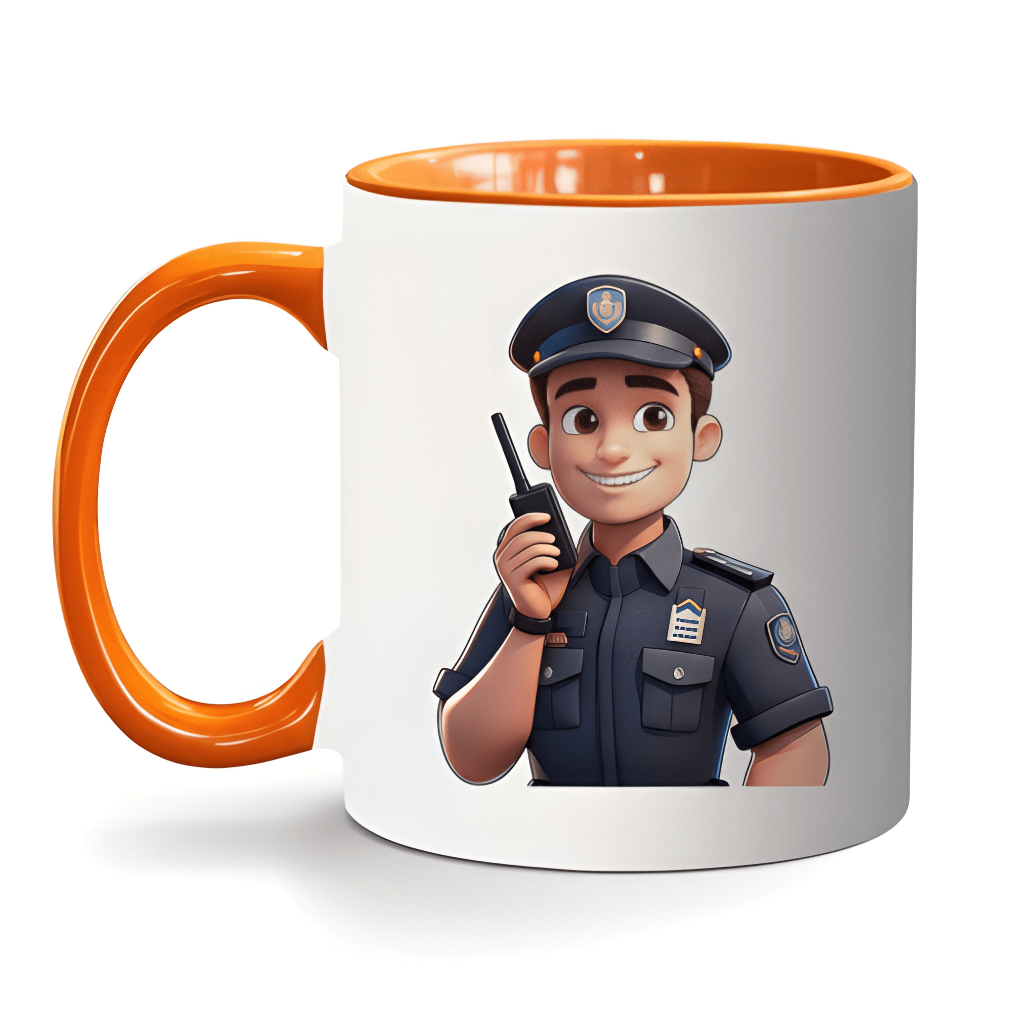 Classic Ceramic Police Officer Coffee Mug