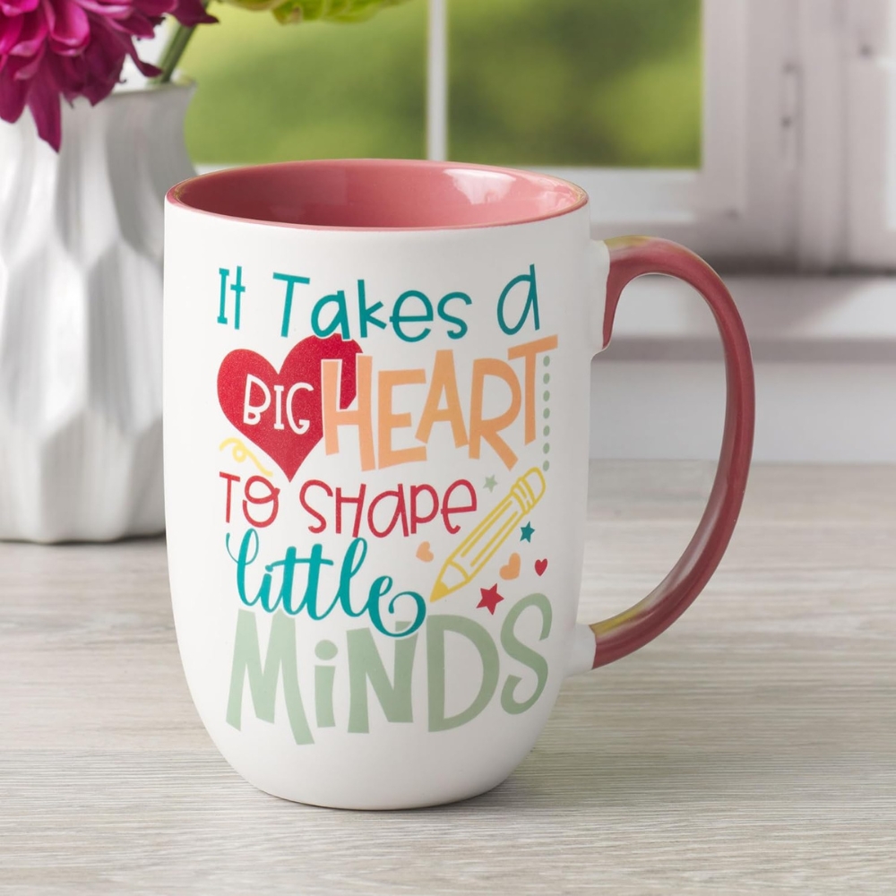 Coffee Mug, It Takes a Big Heart to Shape Minds - Fun Teacher Appreciation