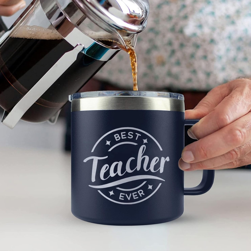 Best Teacher Ever Tumbler - Appreciation Gifts Ideas New Teacher Gifts for Men 