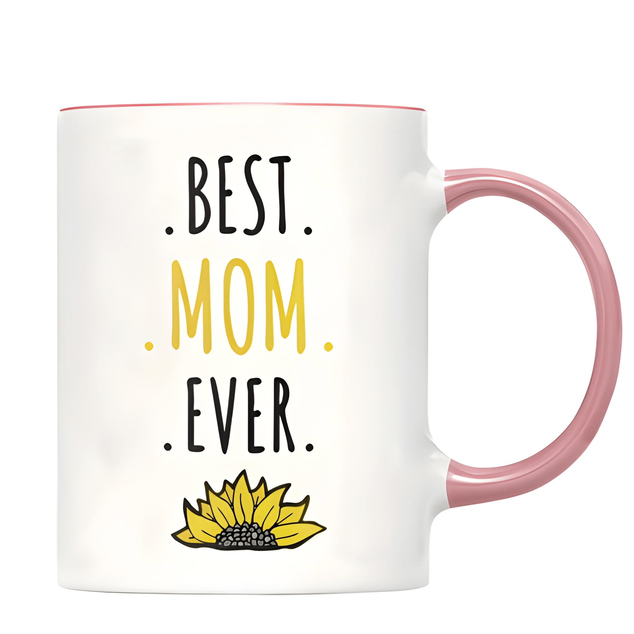 1 Piece 11Oz Ceramic Coffee Mug Best Mom Ever Sunflower Mothers Day Cup