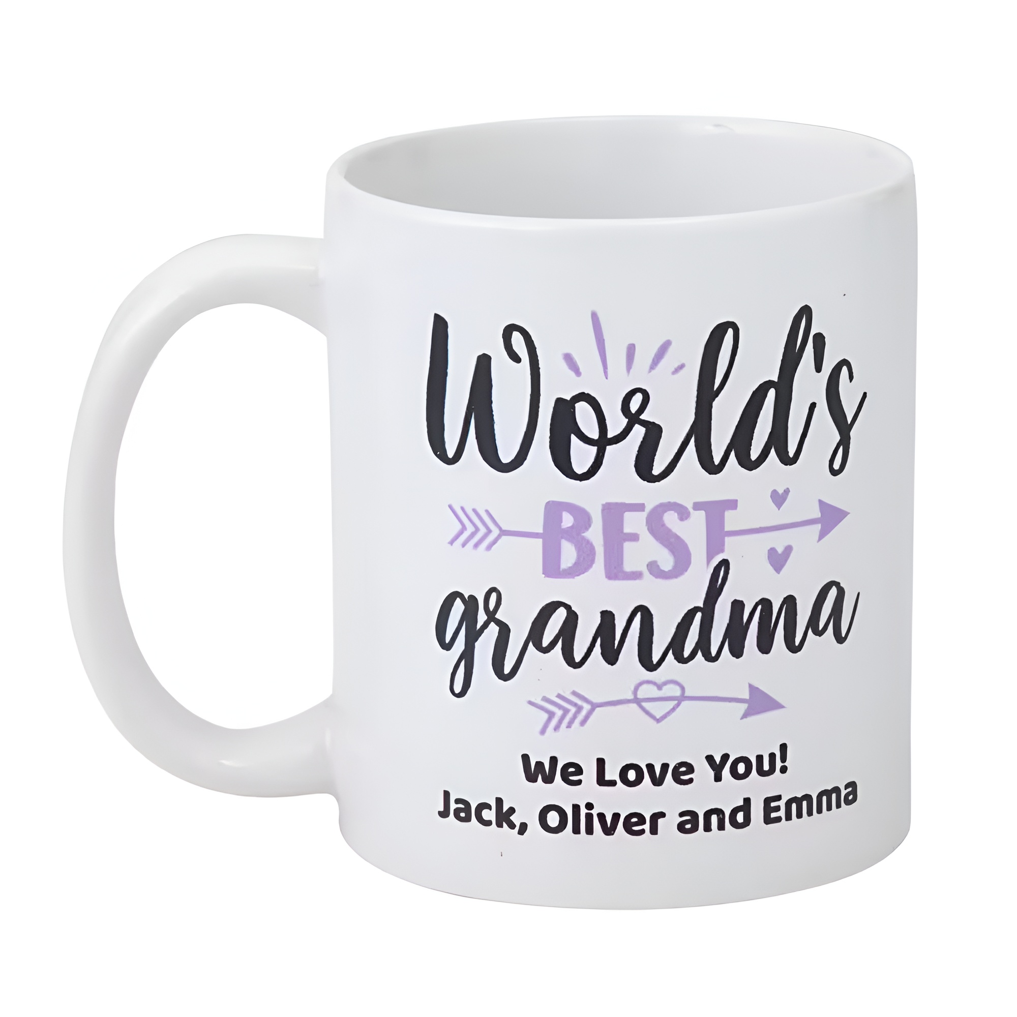 Custom Text Photo Grandma Ceramic Mug