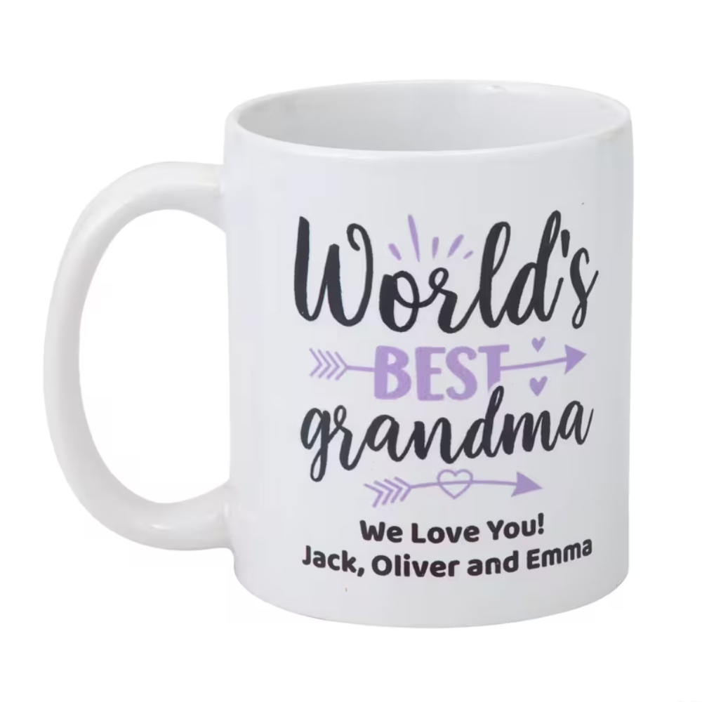 11 oz Custom Photo World's Best Grandma Ceramic Mug