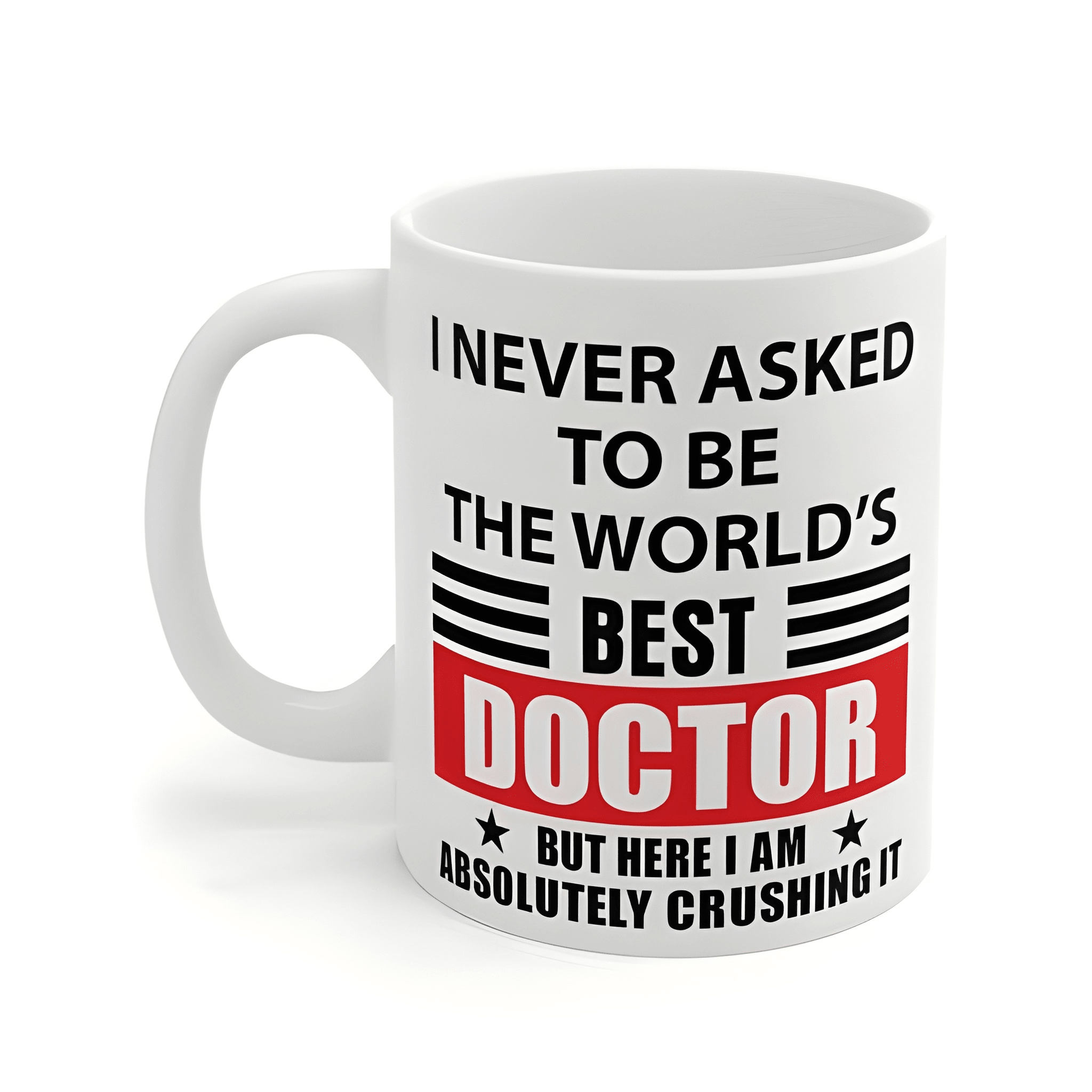 11 oz Ceramic Doctor Coffee Mug Letter Print Drinkware 1pc