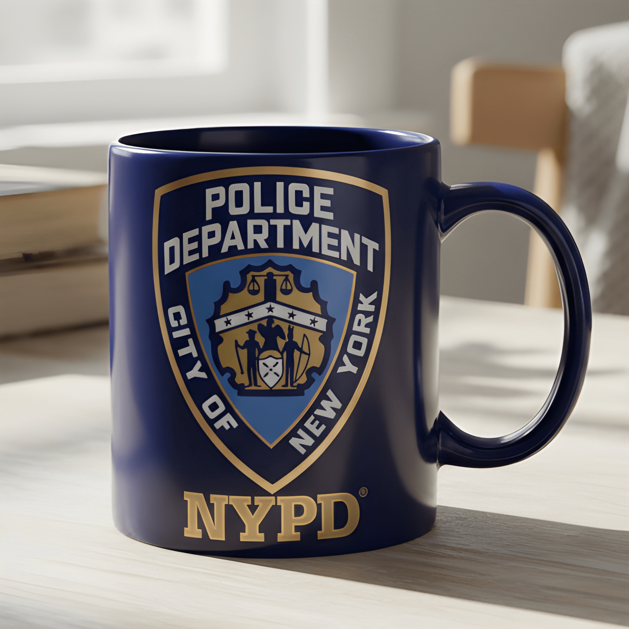 Ceramic Police Department Coffee Mug Official Licensed Drinkware