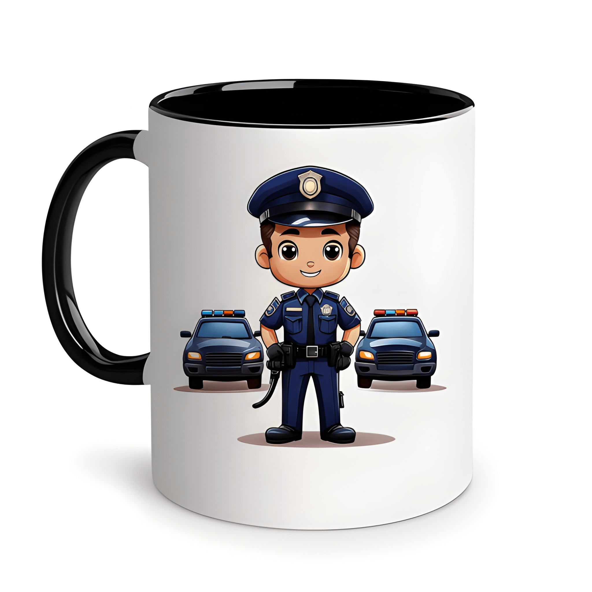 Ceramic Cartoon Police Officer Coffee Mug